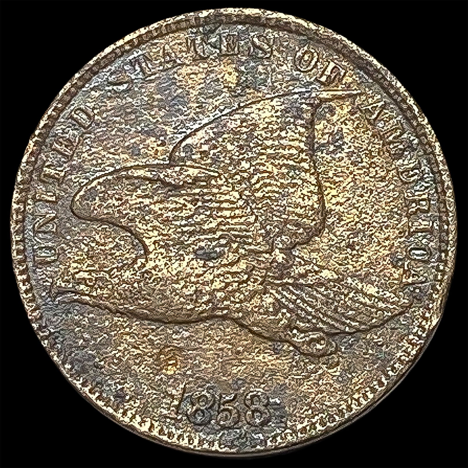 1858 Copper-Nickel Flying Eagle Cent HIGH GRADE (1 of 2)