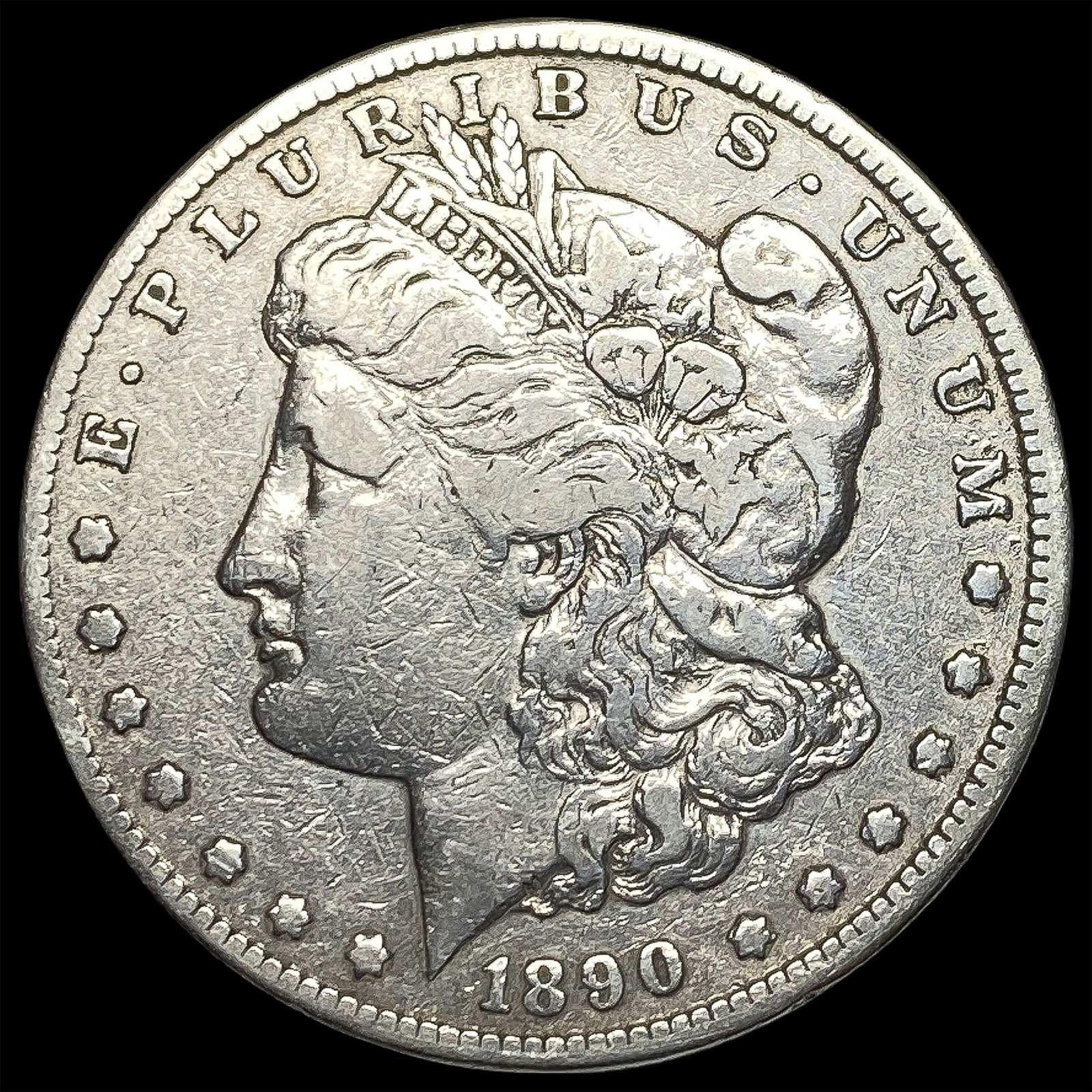 1890-CC Silver Morgan Dollar LIGHTLY CIRCULATED (1 of 2)