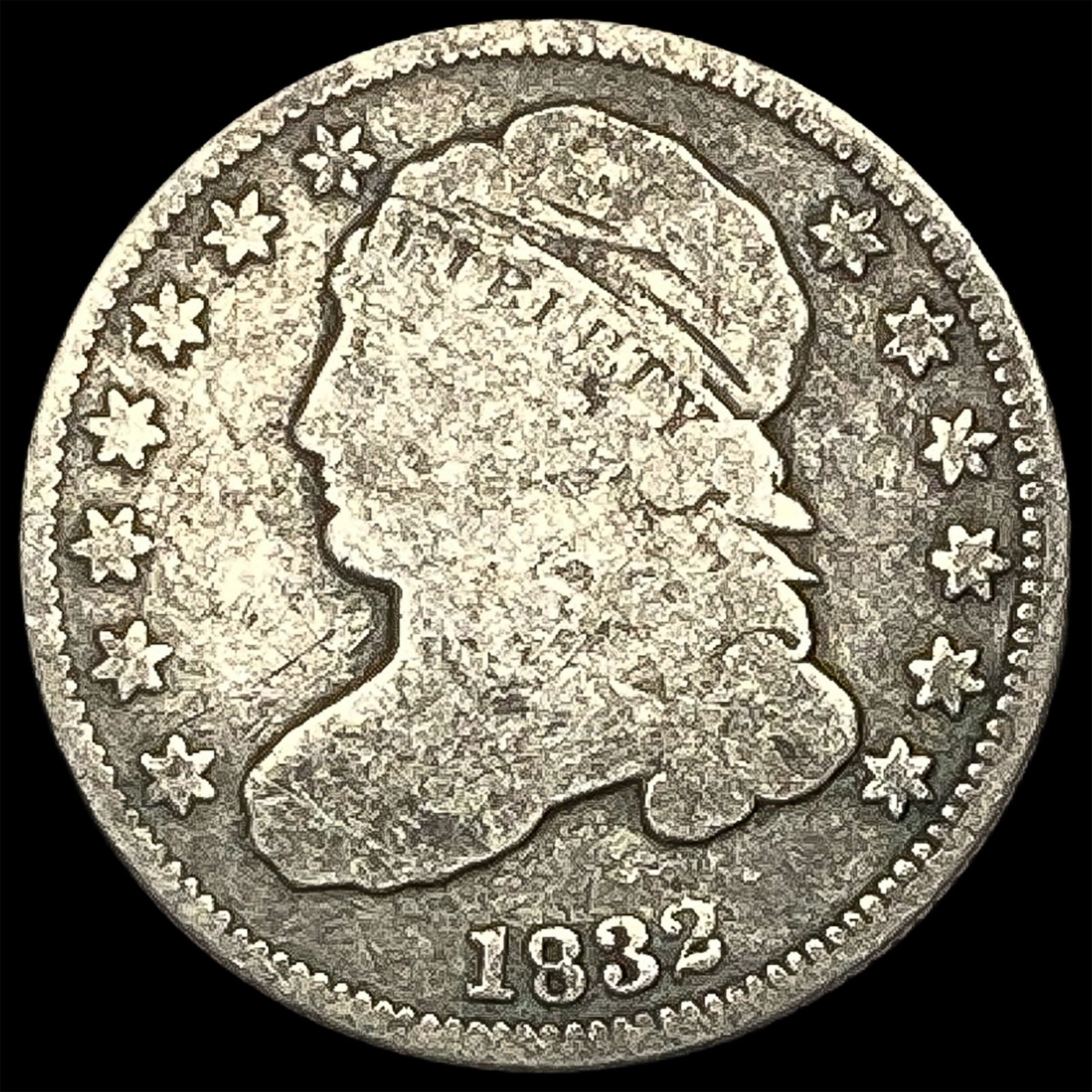 1832 Capped Bust Dime NICELY CIRCULATED (1 of 2)