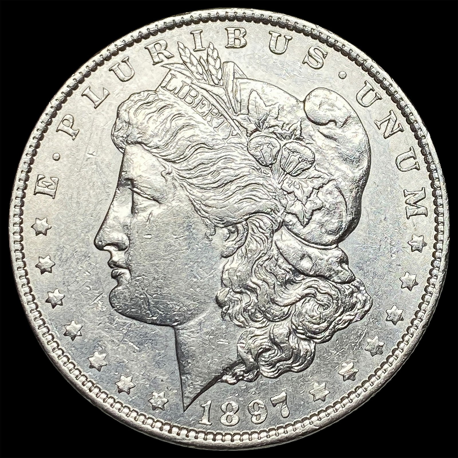 1897-S Silver Morgan Dollar CLOSELY UNCIRCULATED (1 of 2)
