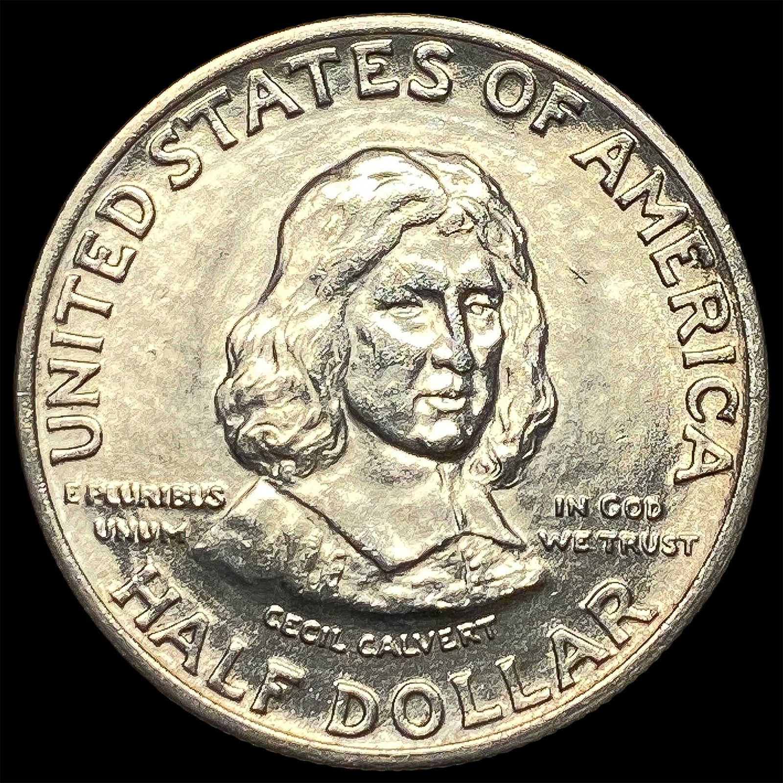 1934 Maryland Tercentenary Silver Half Dollar CHOICE BU (1 of 2)