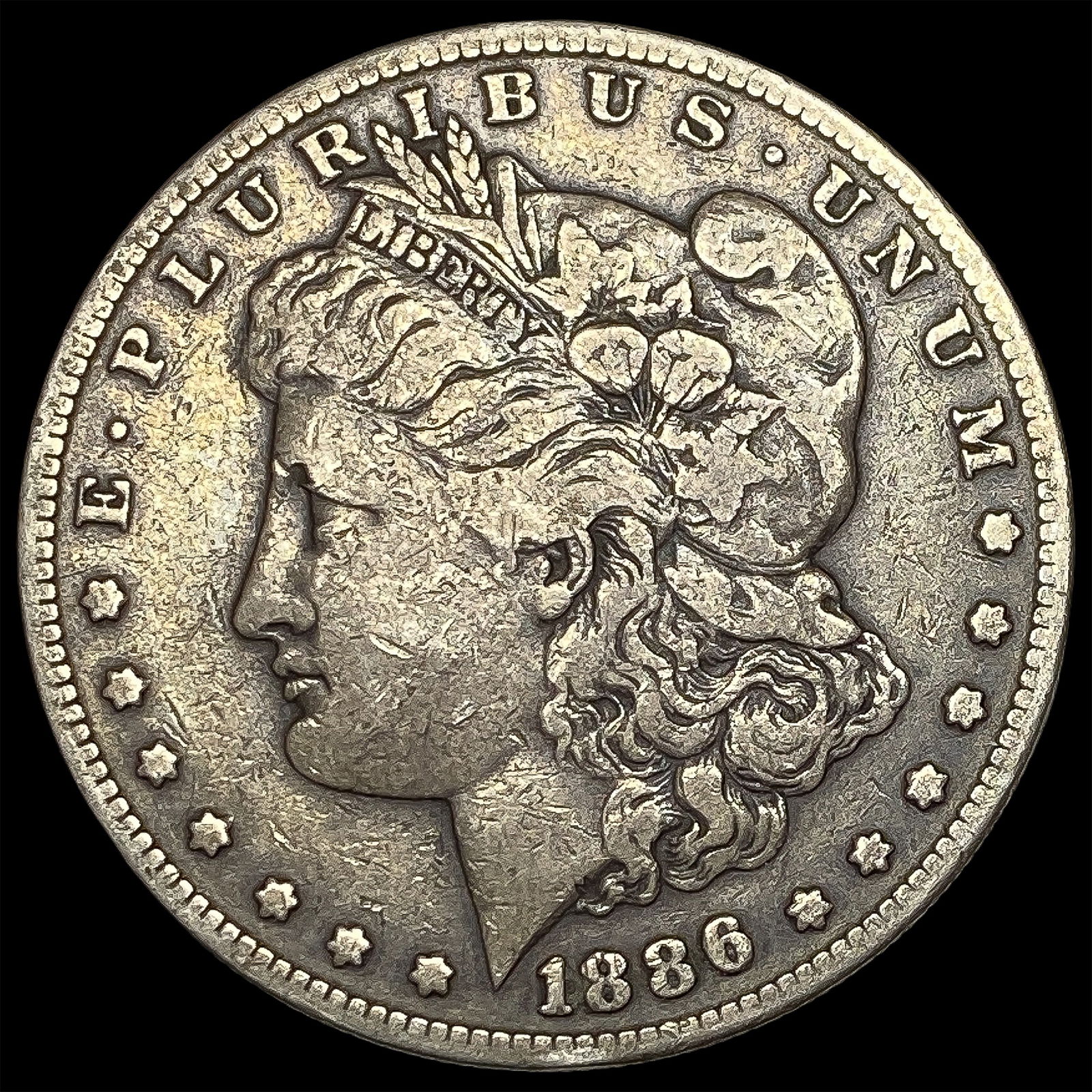 1886 Silver Morgan Dollar LIGHTLY CIRCULATED (1 of 2)
