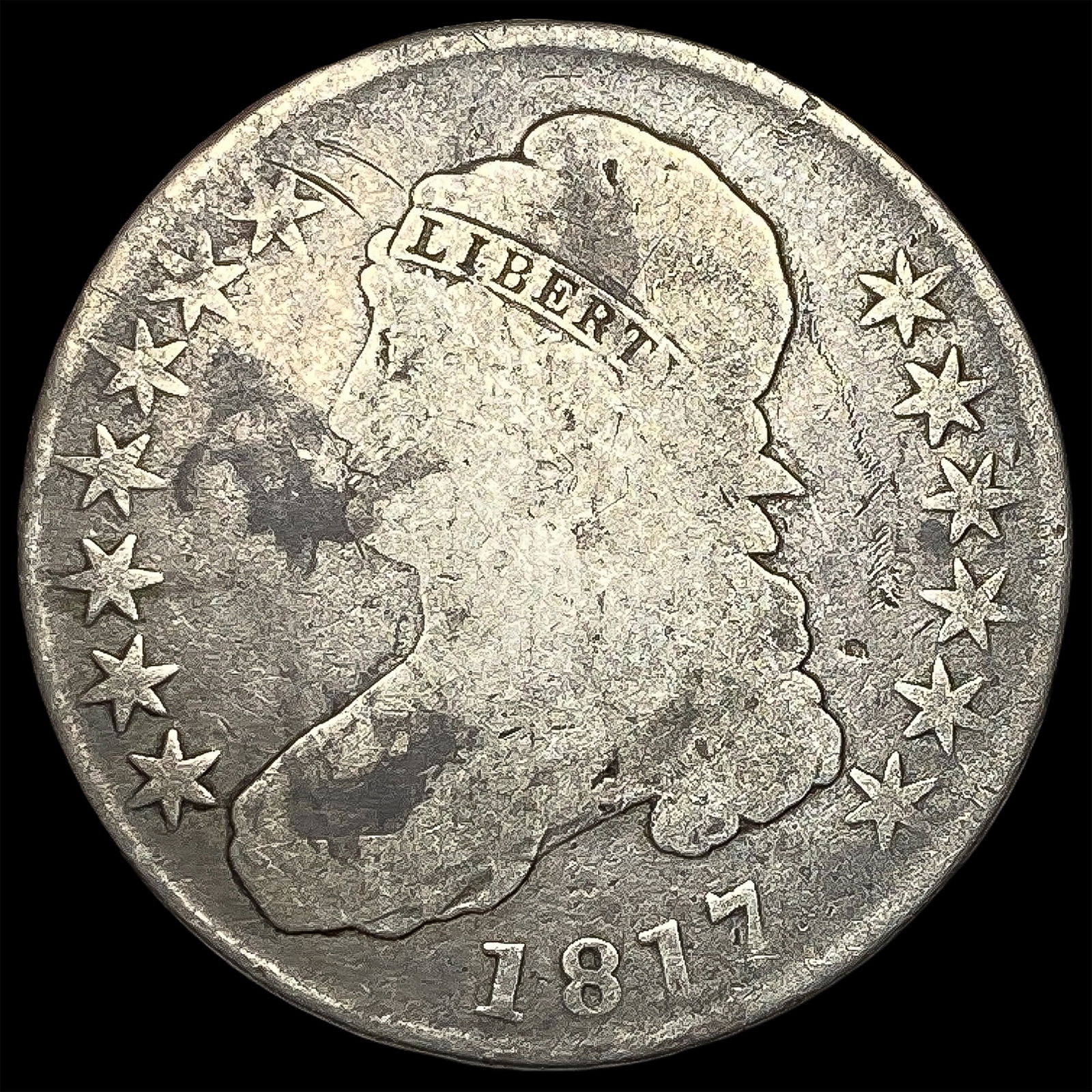 1817 Capped Bust Half Dollar NICELY CIRCULATED (1 of 2)