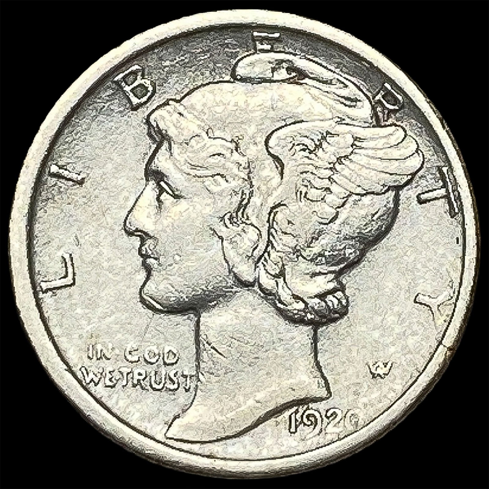 1926-D Silver Mercury Dime CLOSELY UNCIRCULATED (1 of 2)