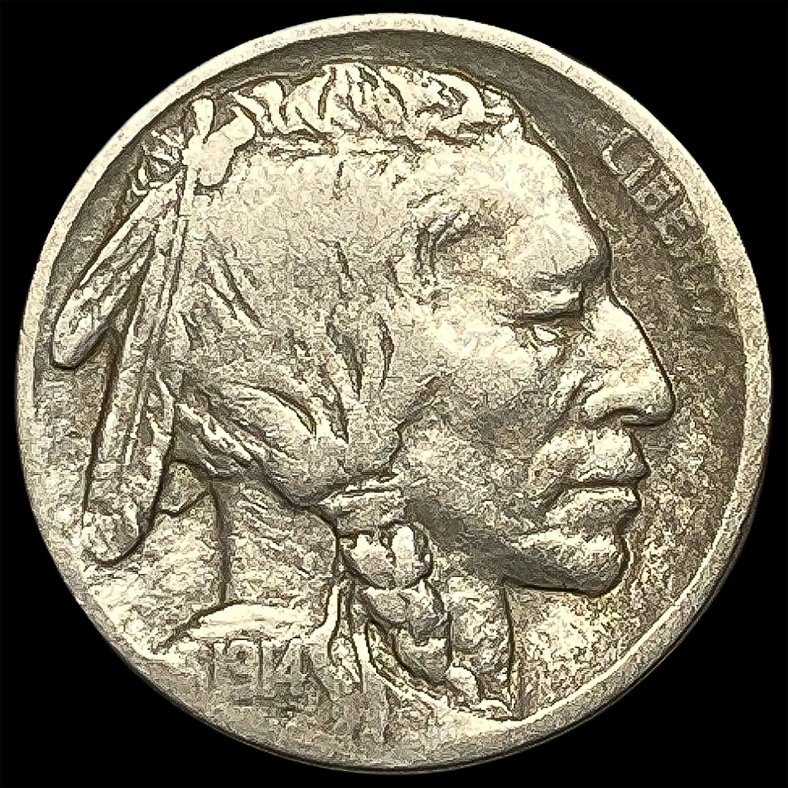 1914-D Buffalo Nickel ABOUT UNCIRCULATED (1 of 2)