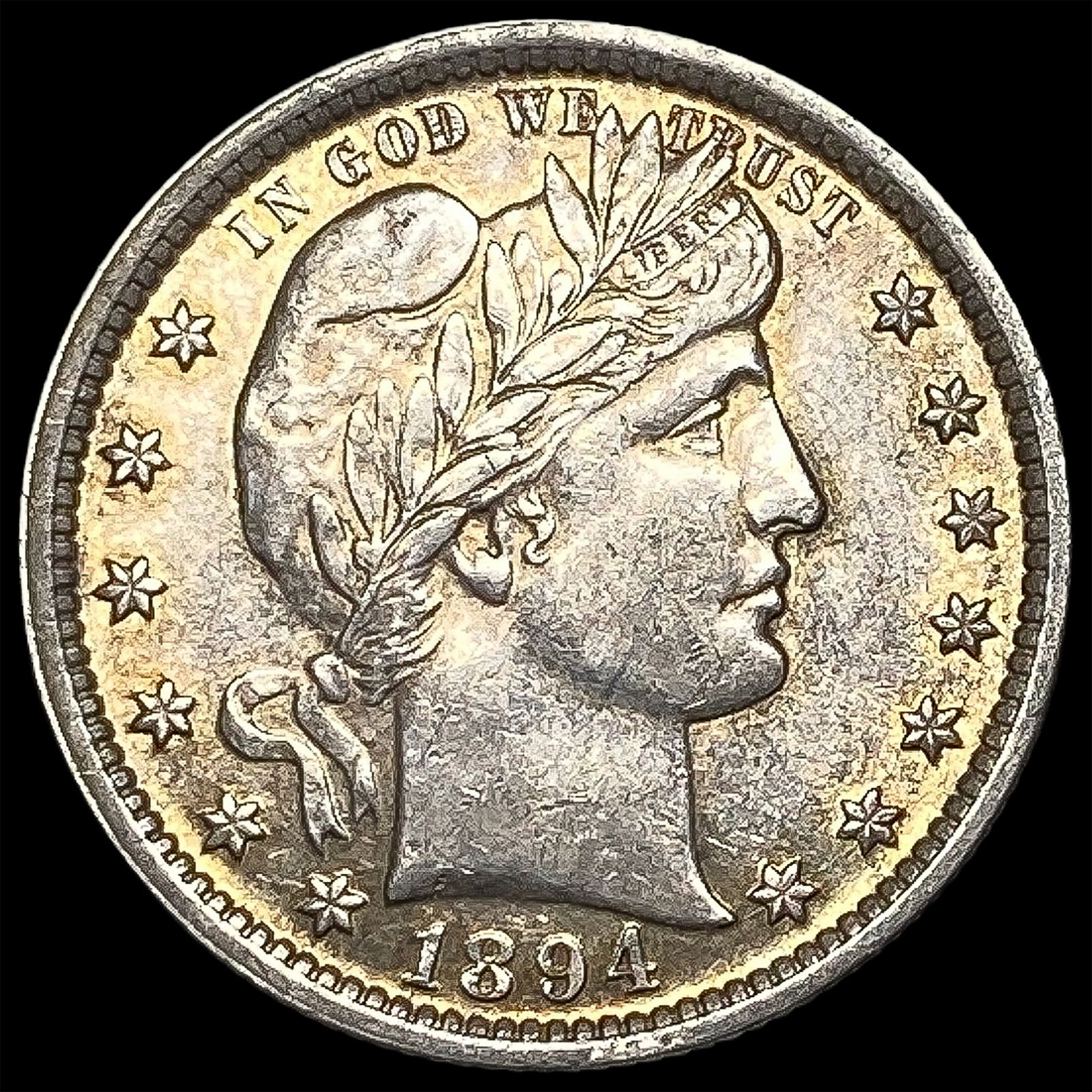 1894 Silver Barber Quarter CLOSELY UNCIRCULATED (1 of 2)