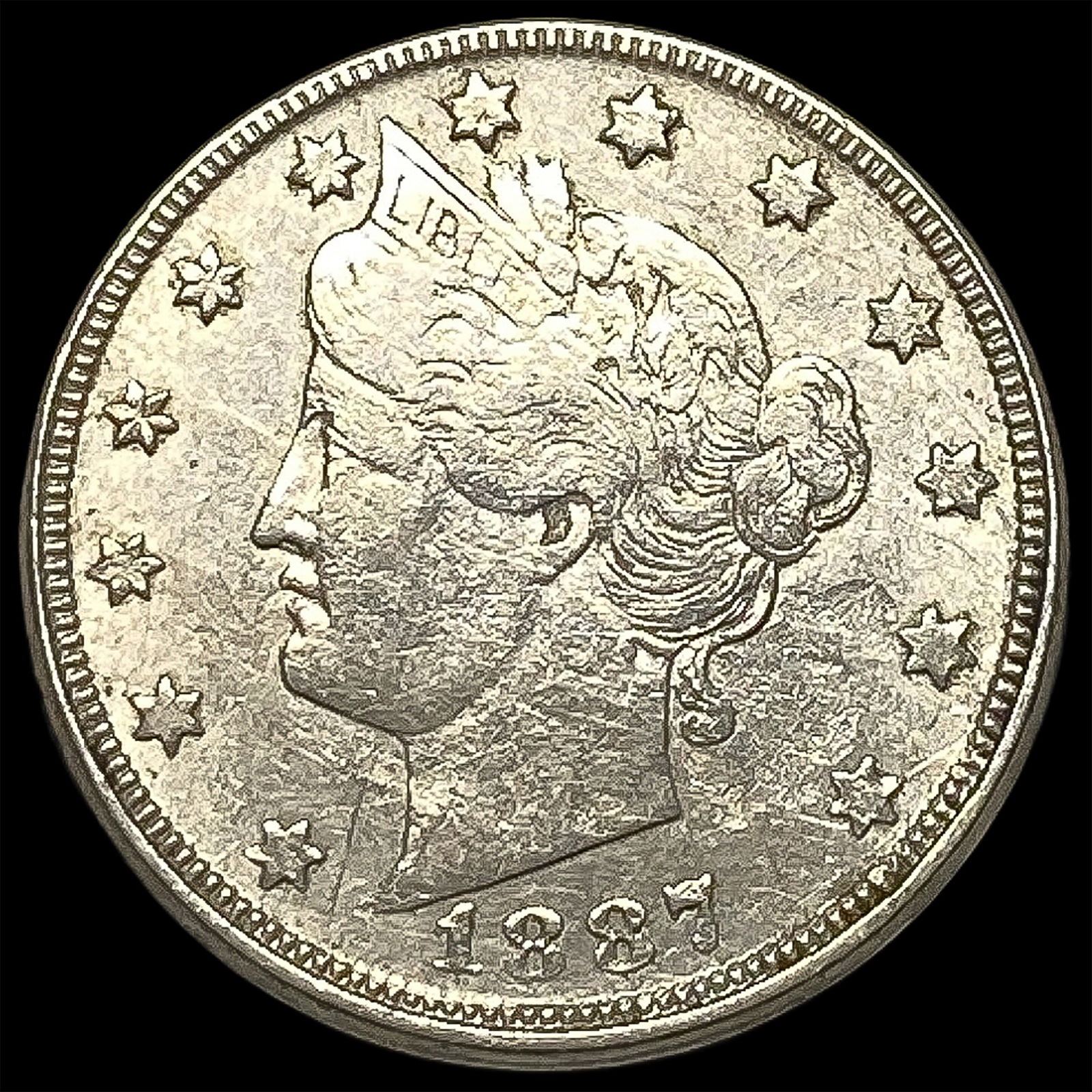 1883 Liberty Head Nickel No Cents ABOUT UNCIRCULATED (1 of 2)