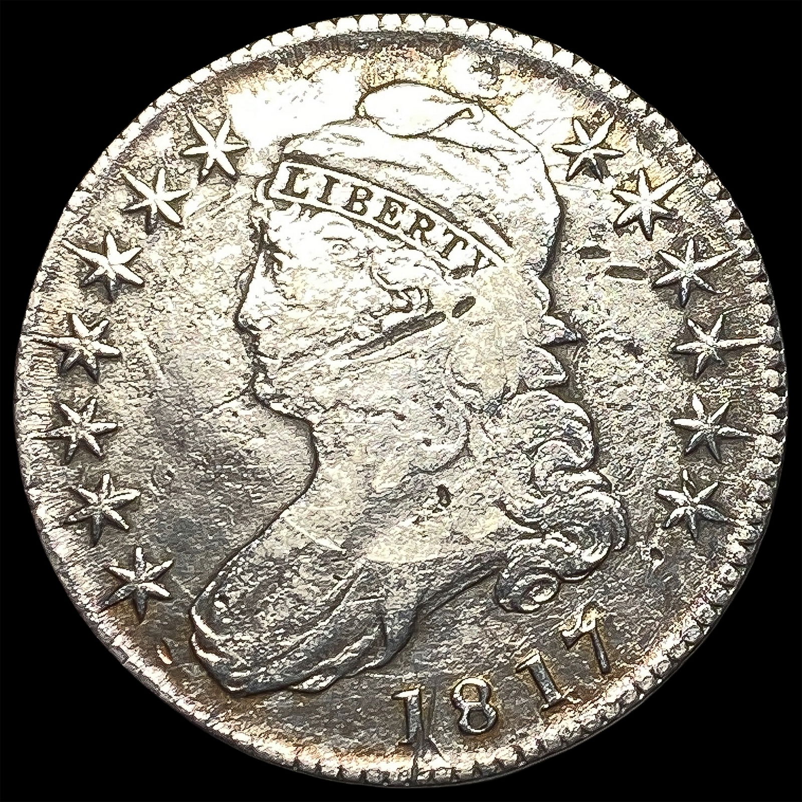 1817 Capped Bust Silver Half Dollar HIGH GRADE (1 of 2)