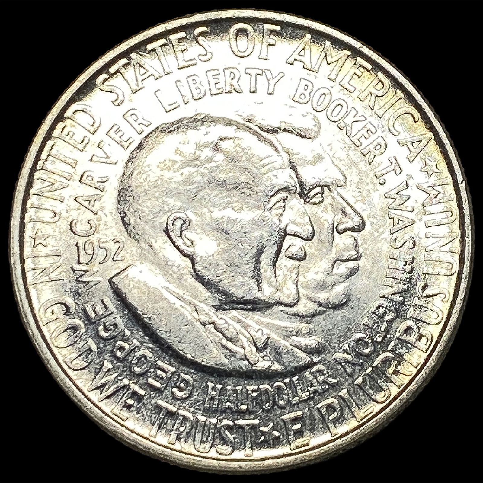 1952 Silver Half Dollar Booker T. Washington-Carver CHOICE BU (1 of 2)