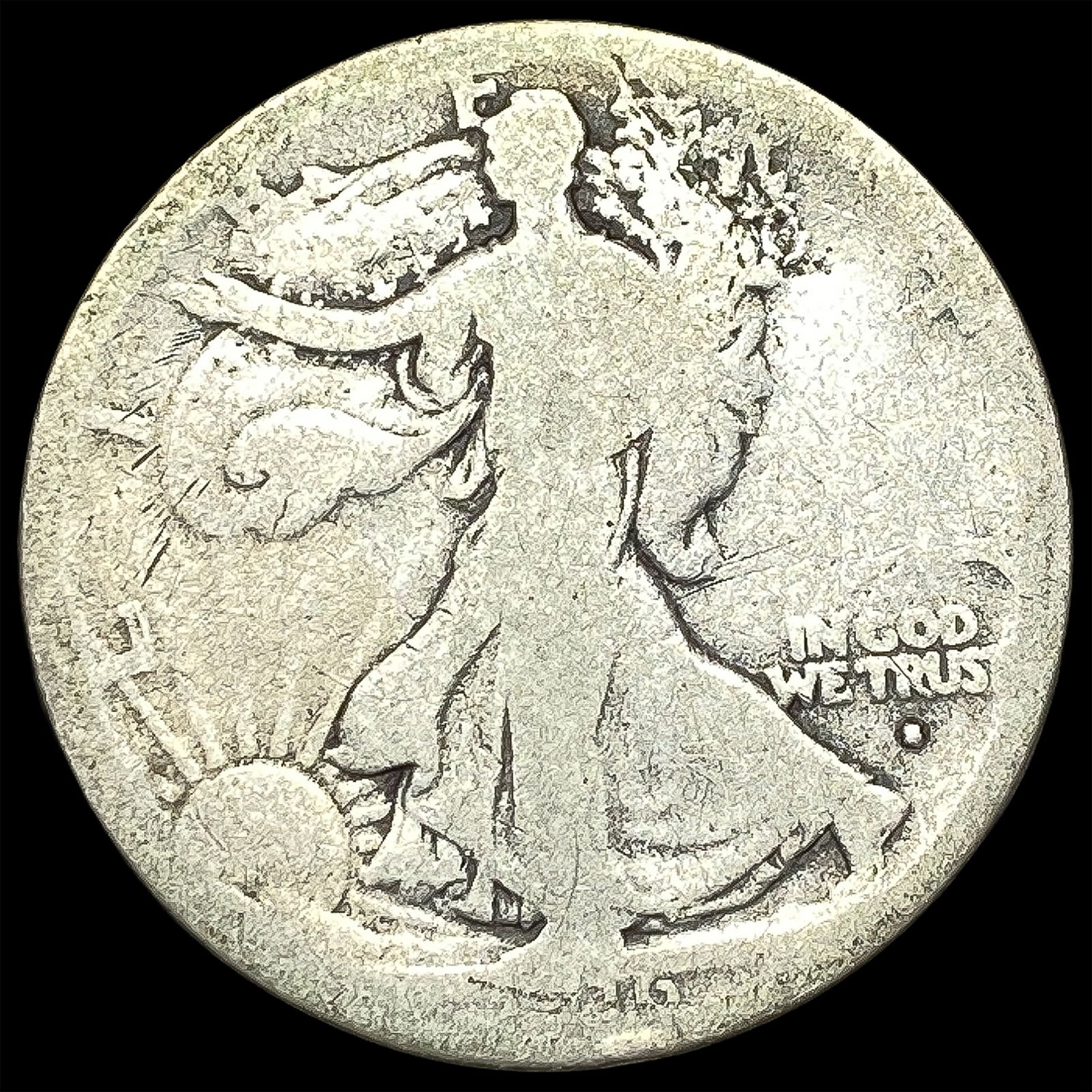 1919-S Silver Walking Liberty Half Dollar NICELY CIRCULATED: 1919-S Silver Walking Liberty Half Dollar NICELY CIRCULATED
