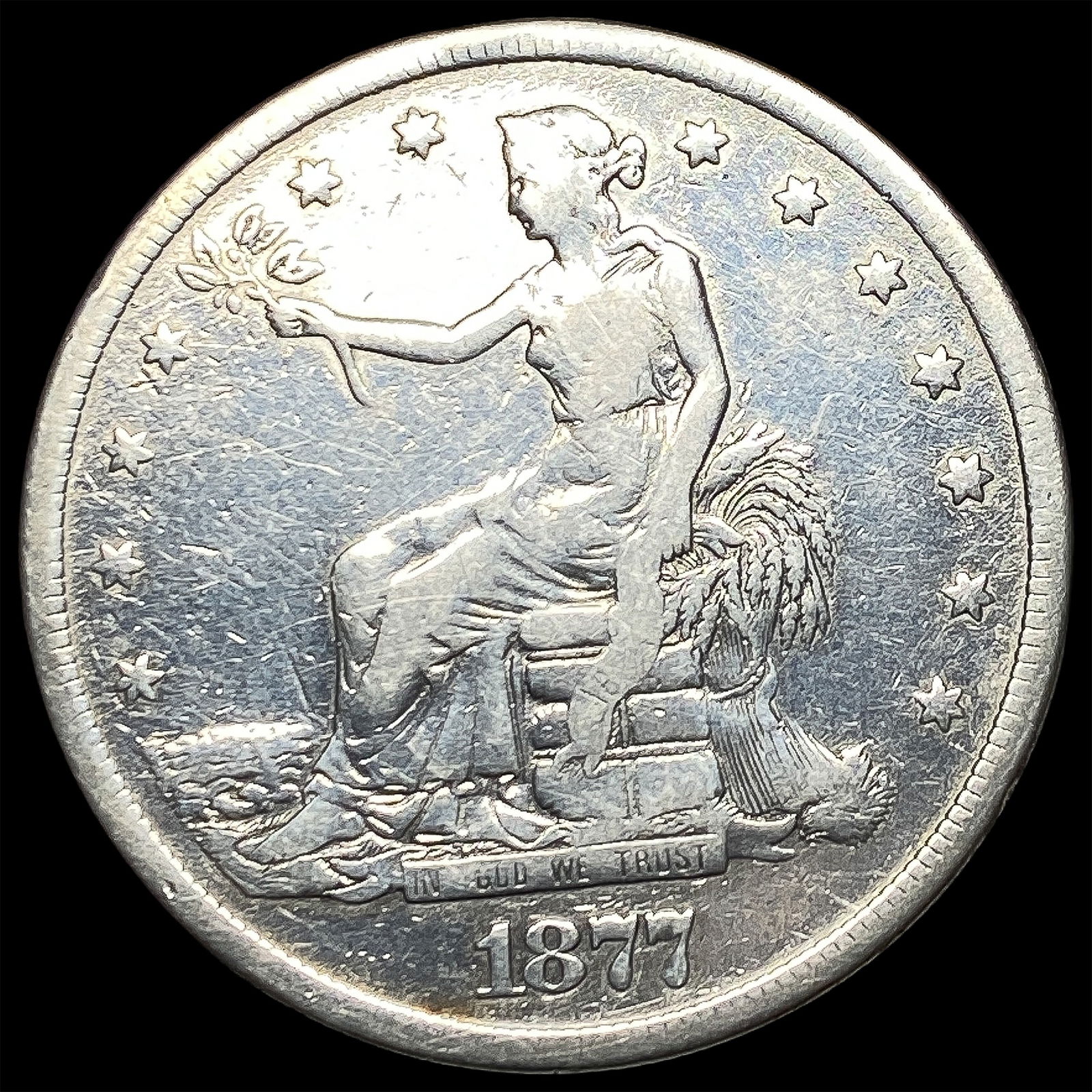 1877-S Silver Trade Dollar LIGHTLY CIRCULATED (1 of 2)