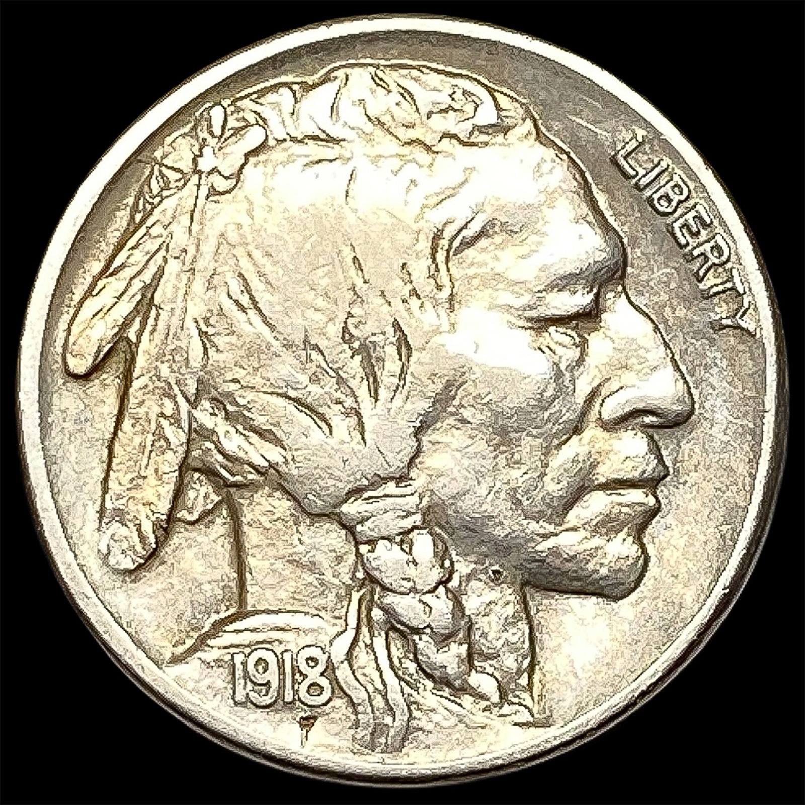 1918-S Buffalo Nickel CLOSELY UNCIRCULATED (1 of 2)