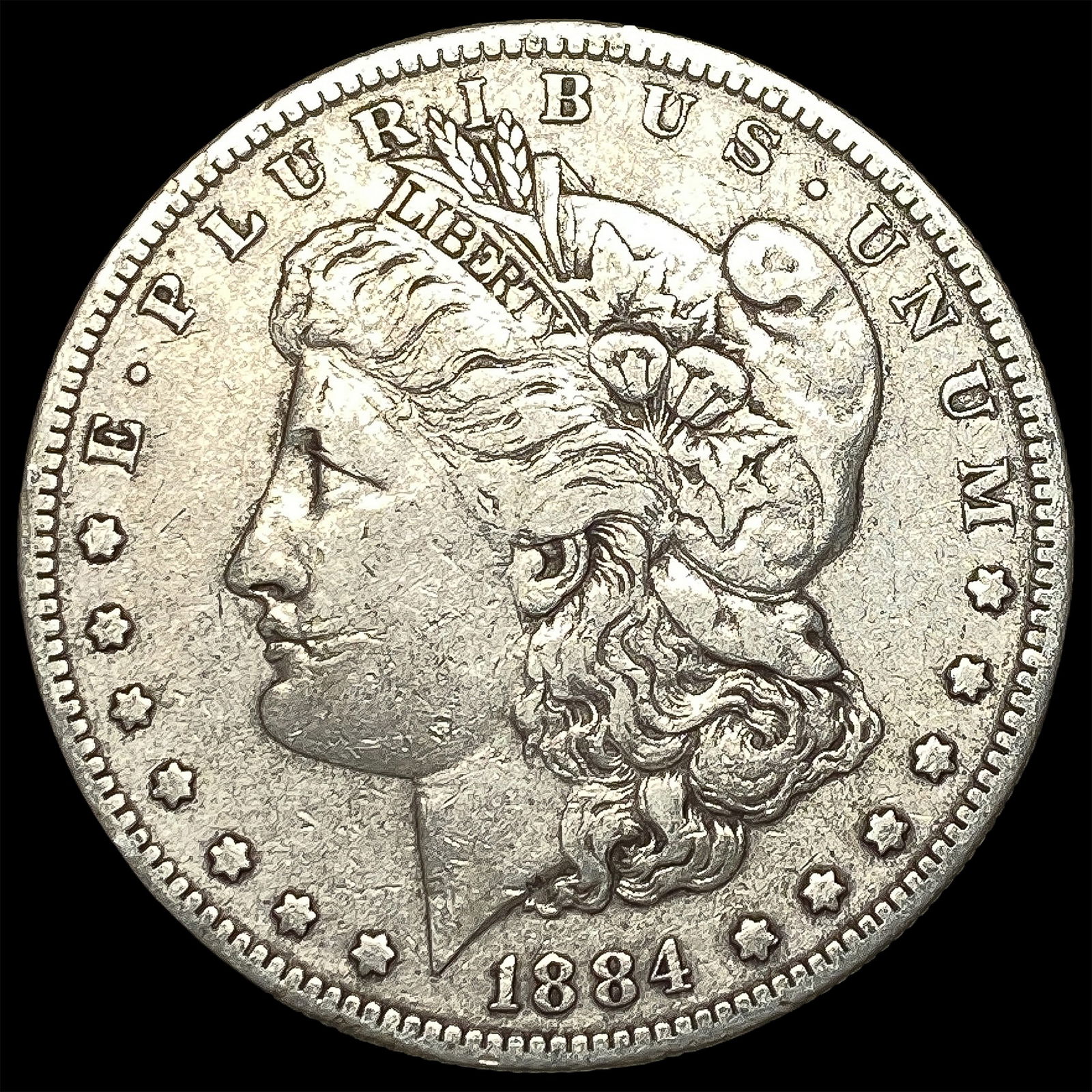 1884-S Silver Morgan Dollar NEARLY UNCIRCULATED (1 of 2)