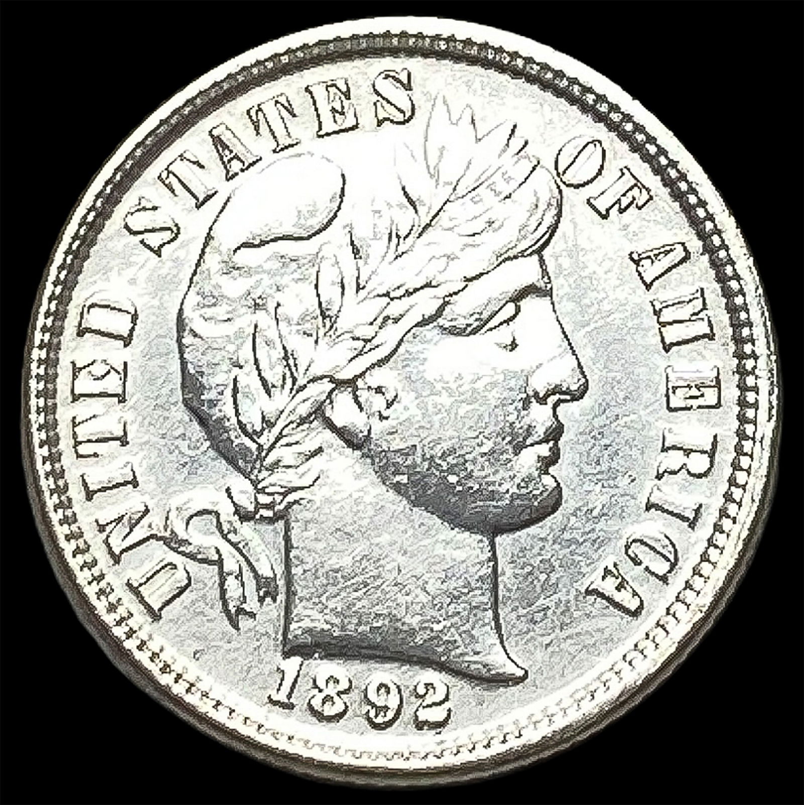 1892 Silver Barber Dime UNCIRCULATED (1 of 2)