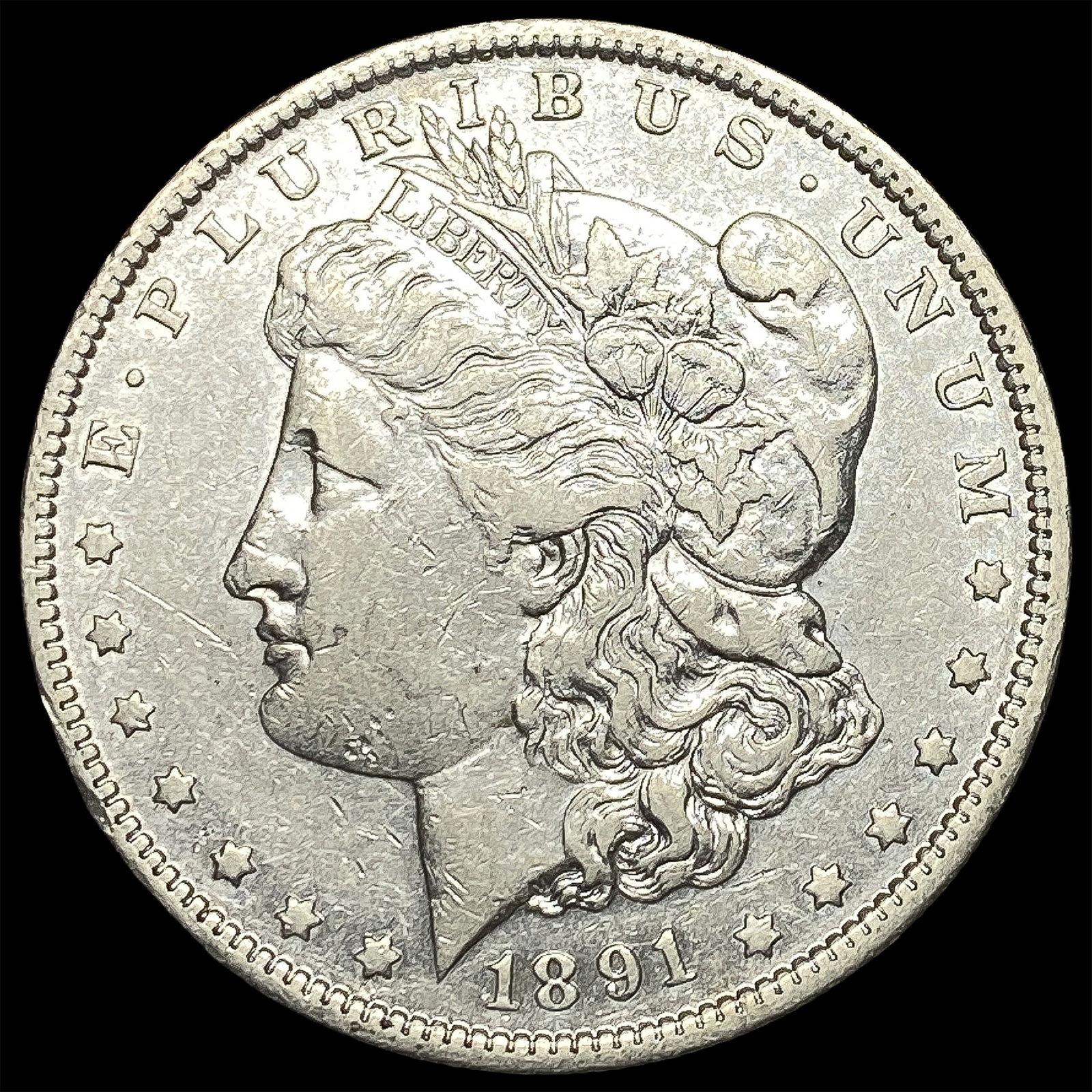 1891-O Silver Morgan Dollar NEARLY UNCIRCULATED (1 of 2)