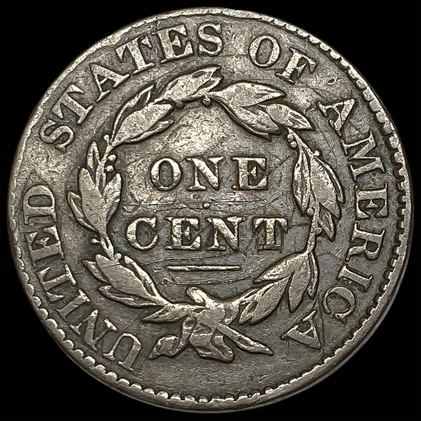 1828 Coronet Head Large Cent LIGHTLY CIRCULATED - 2
