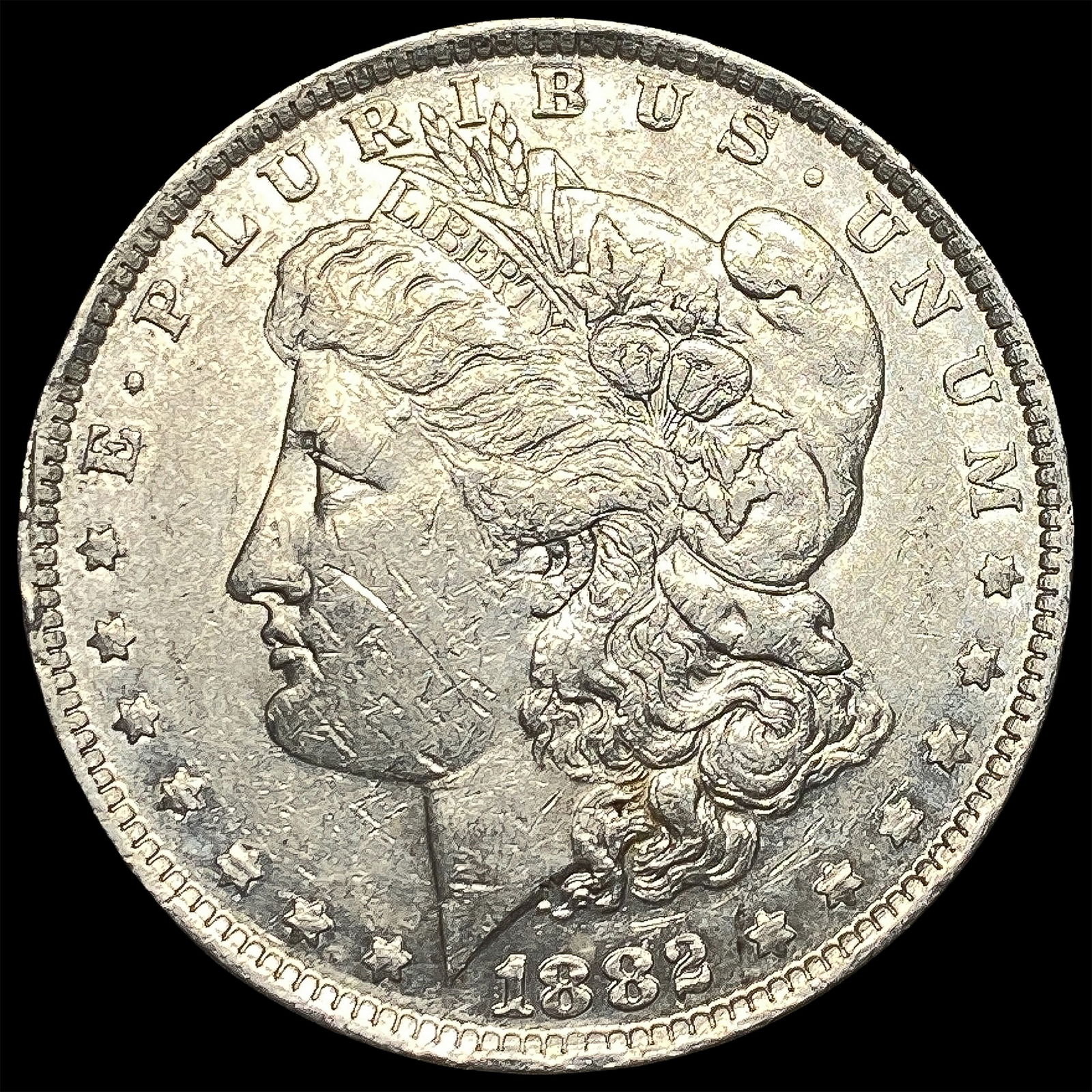 1882-S Silver Morgan Dollar CLOSELY UNCIRCULATED (1 of 2)