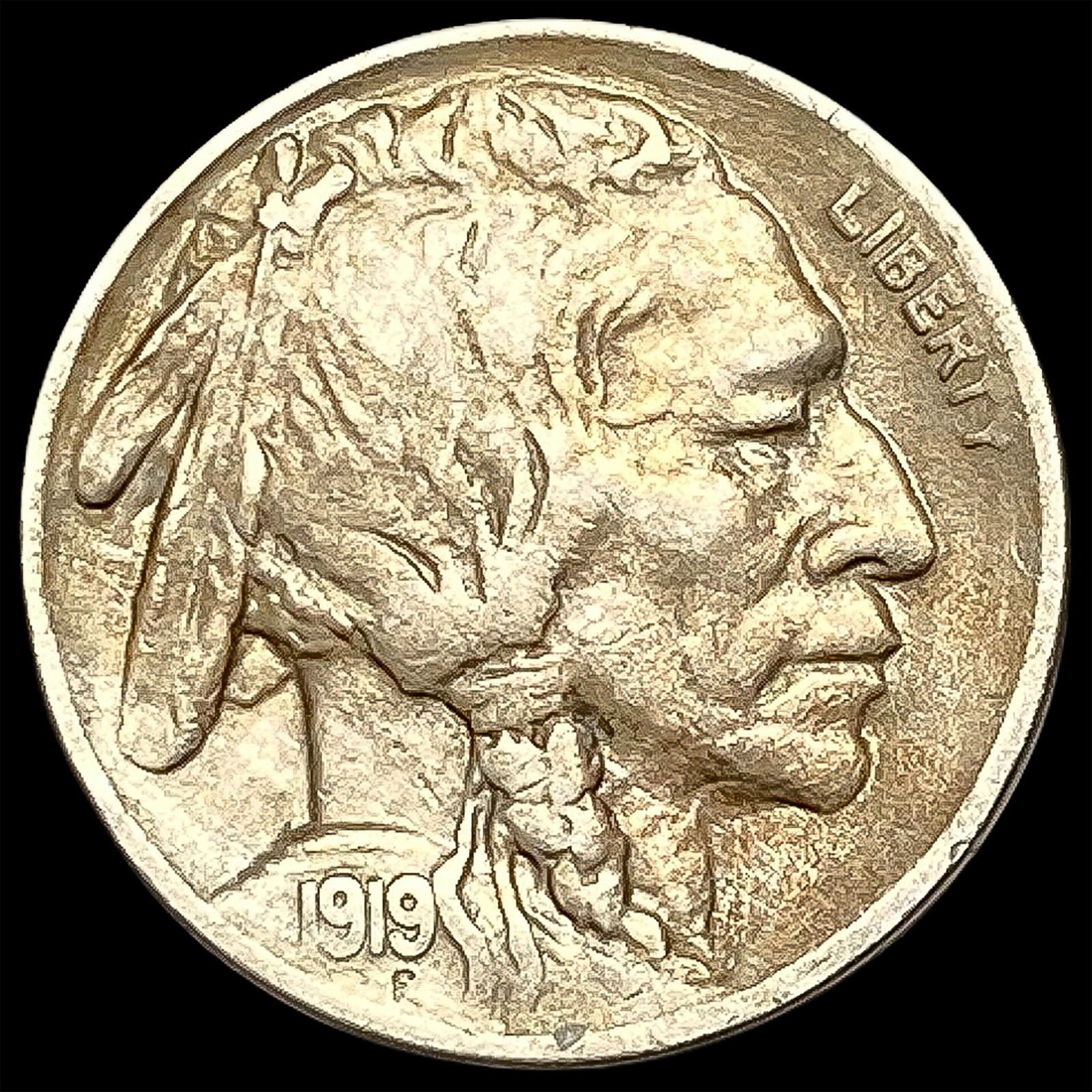 1919-S Buffalo Nickel NEARLY UNCIRCULATED (1 of 2)