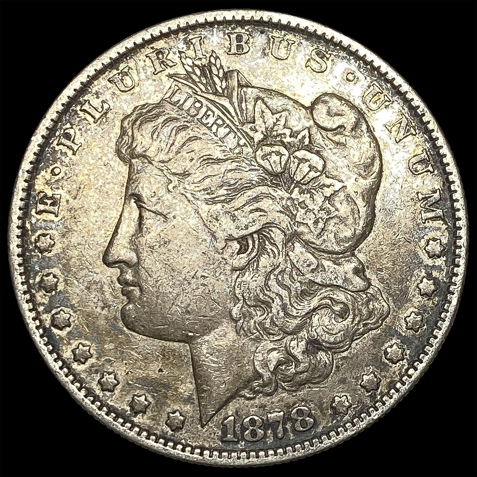 1878 Silver Morgan Dollar NEARLY UNCIRCULATED: 1878 Silver Morgan Dollar NEARLY UNCIRCULATED