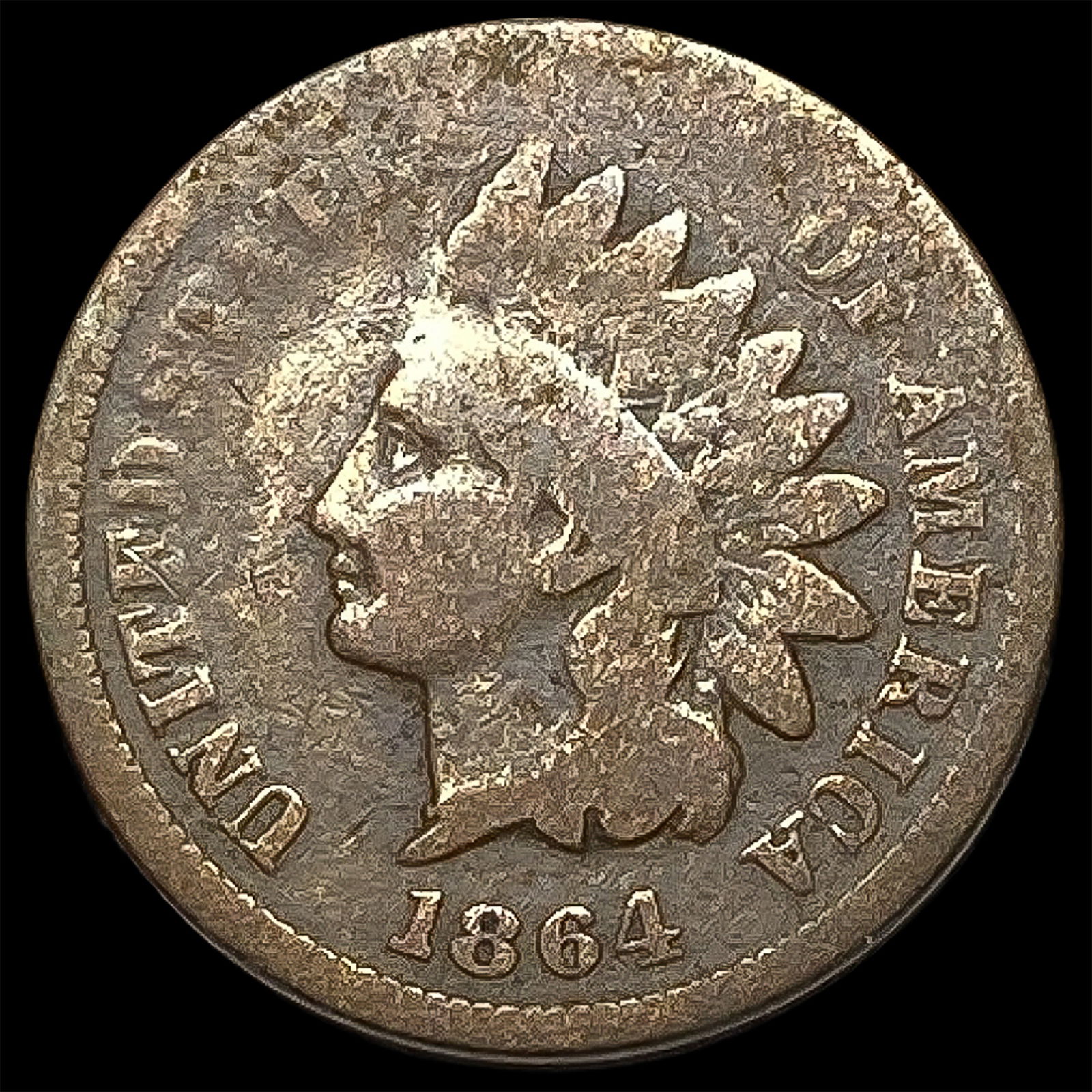1864 Bronze Indian Head Cent NICELY CIRCULATED (1 of 2)