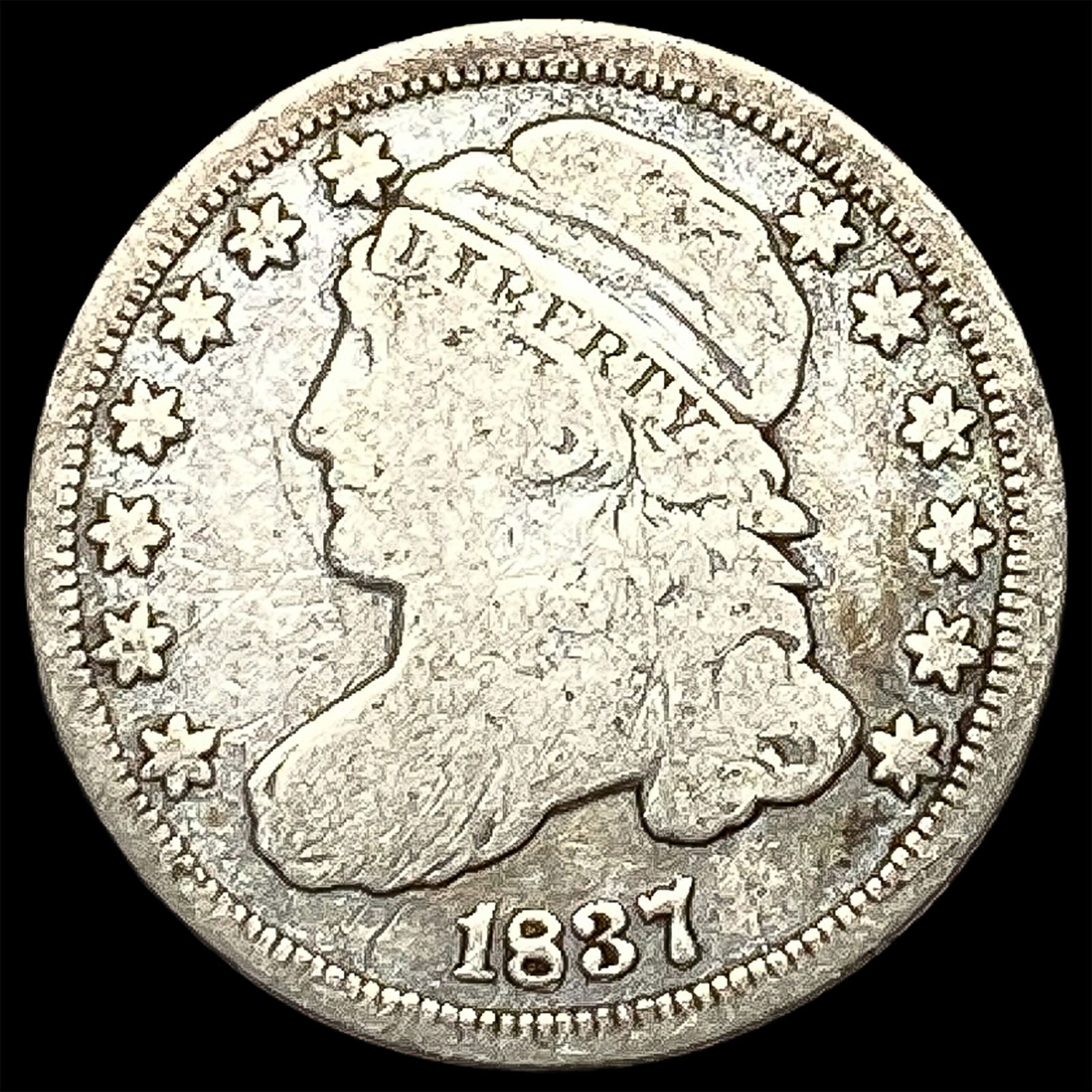 1837 Capped Bust Dime NICELY CIRCULATED (1 of 2)