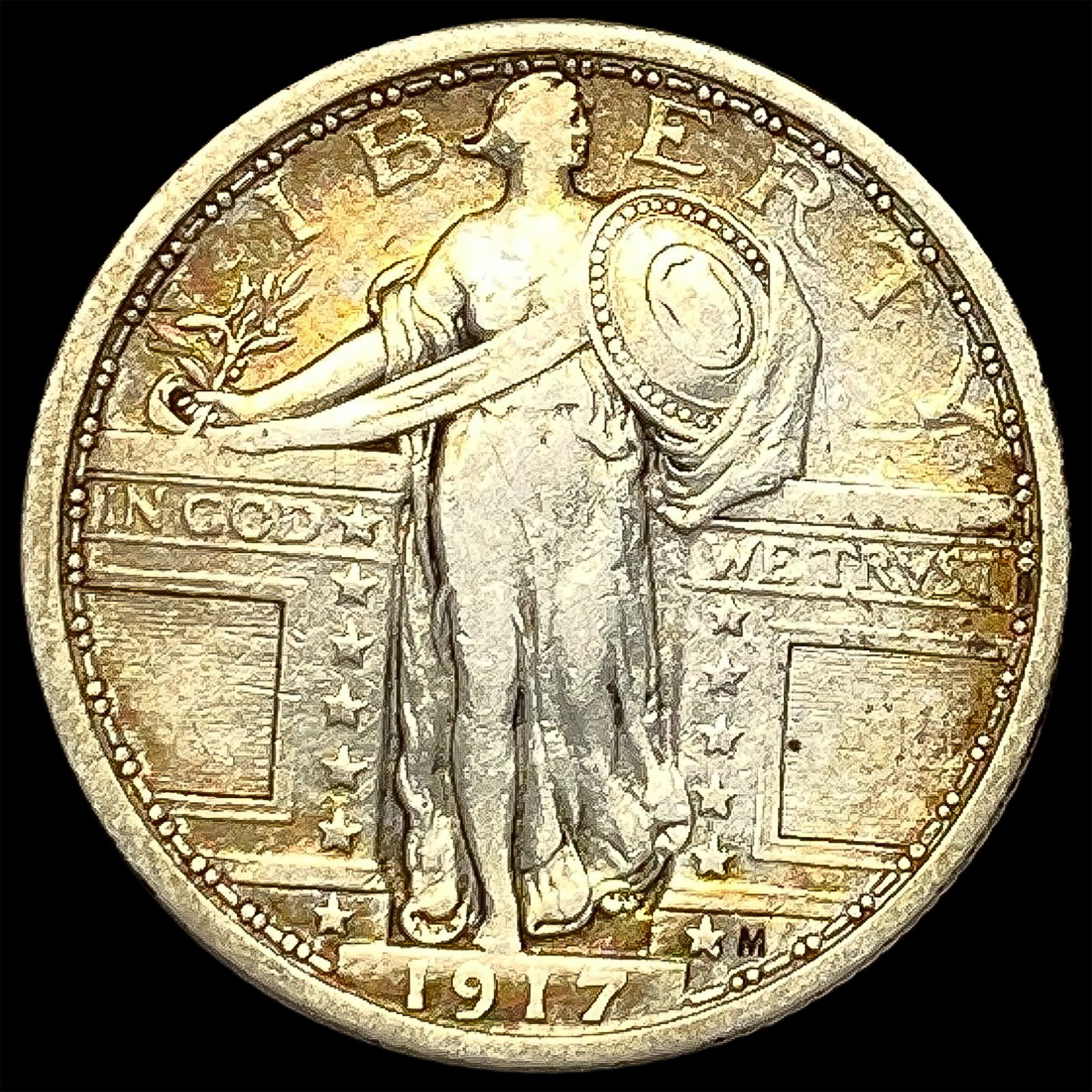 1917 Type 1 Standing Liberty Quarter LIGHTLY CIRCULATED (1 of 2)