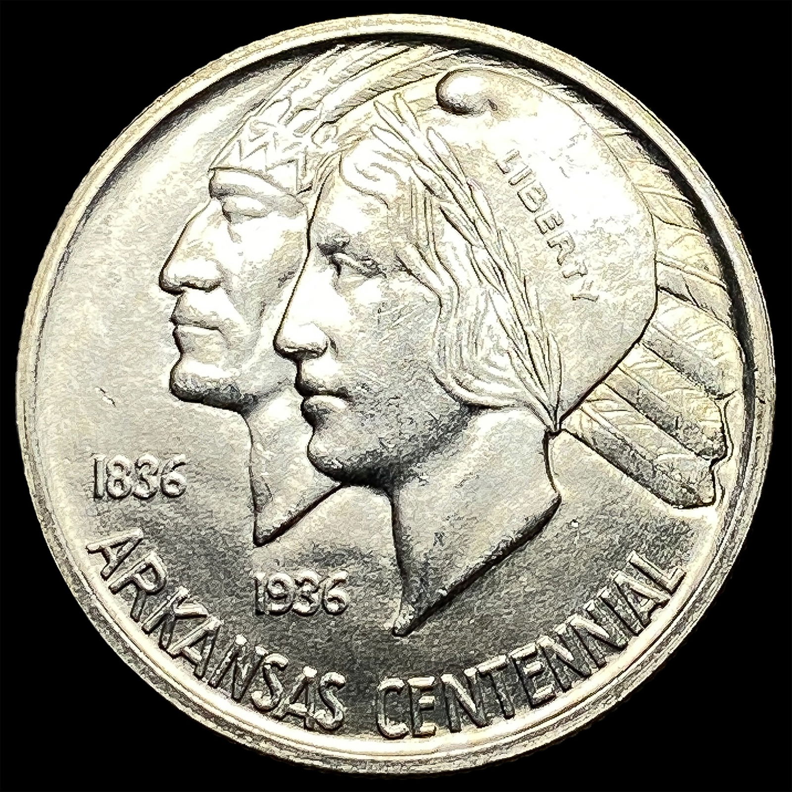 1935-S Arkansas Centennial Silver Half Dollar CHOICE BU (1 of 2)