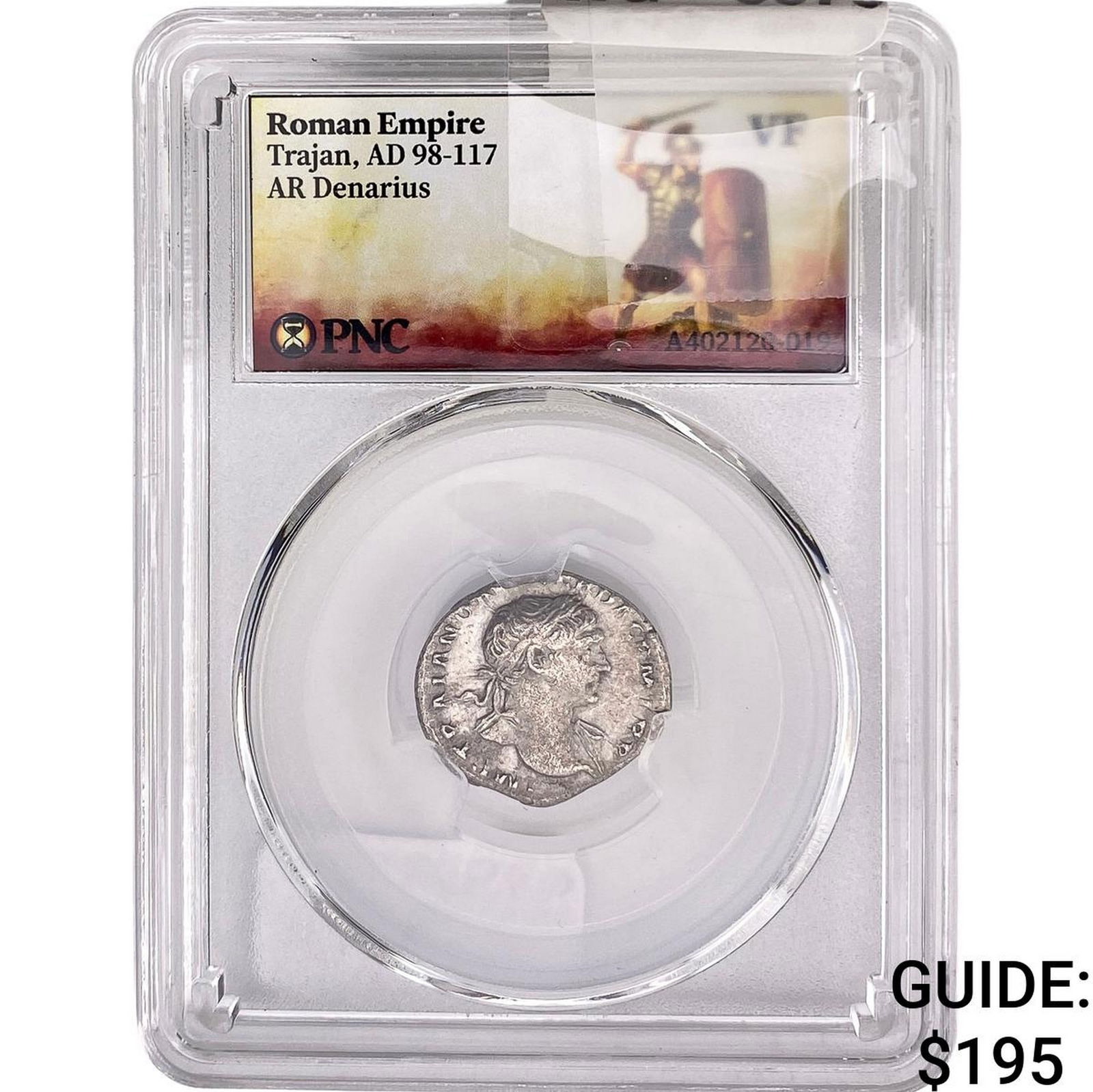 Roman Trajan, AD 98-117 AR Denarius PNC VF: Roman Trajan, AD 98-117 AR Denarius PNC VF