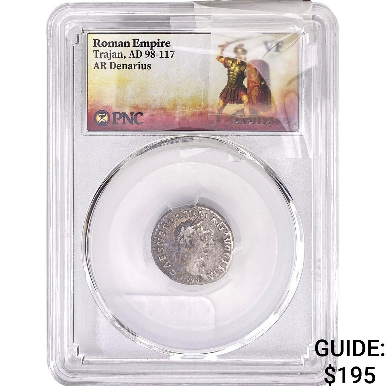 Roman Trajan, AD 98-117 AR Denarius PNC VF: Roman Trajan, AD 98-117 AR Denarius PNC VF
