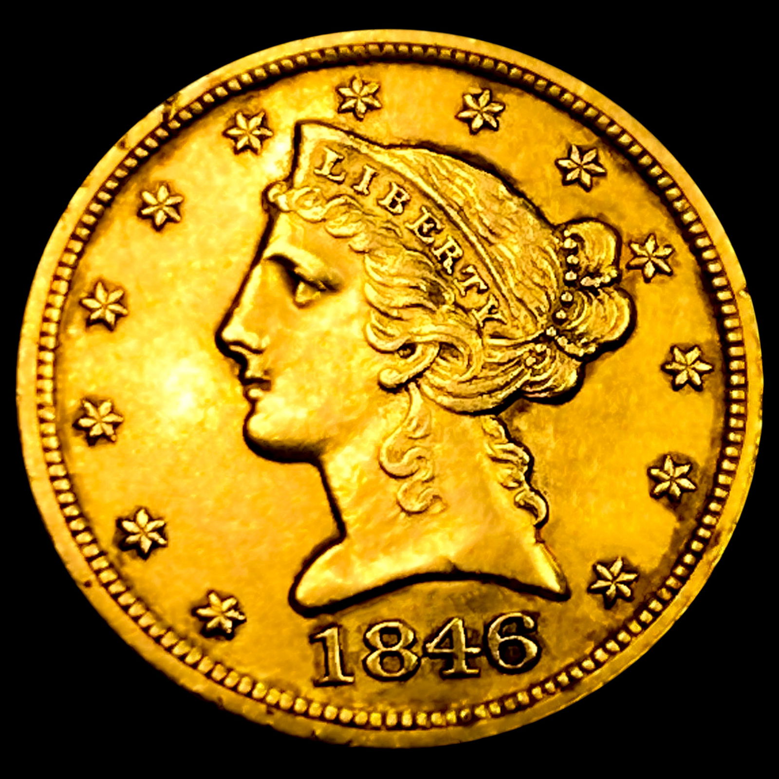 1846-D/D $5 Gold Half Eagle: 1846-D/D $5 Gold Half Eagle