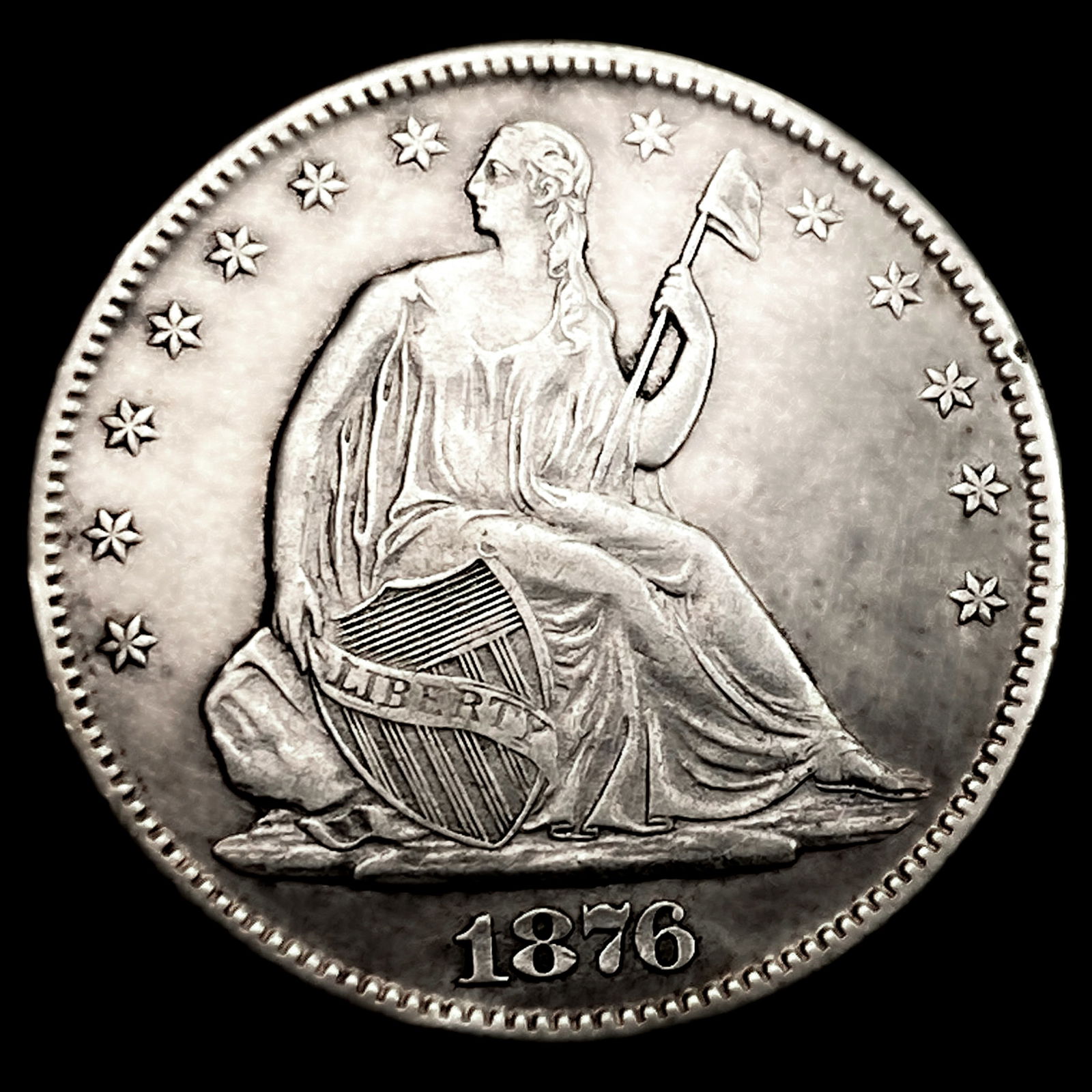 1876-CC Seated Liberty Half Dollar (1 of 2)