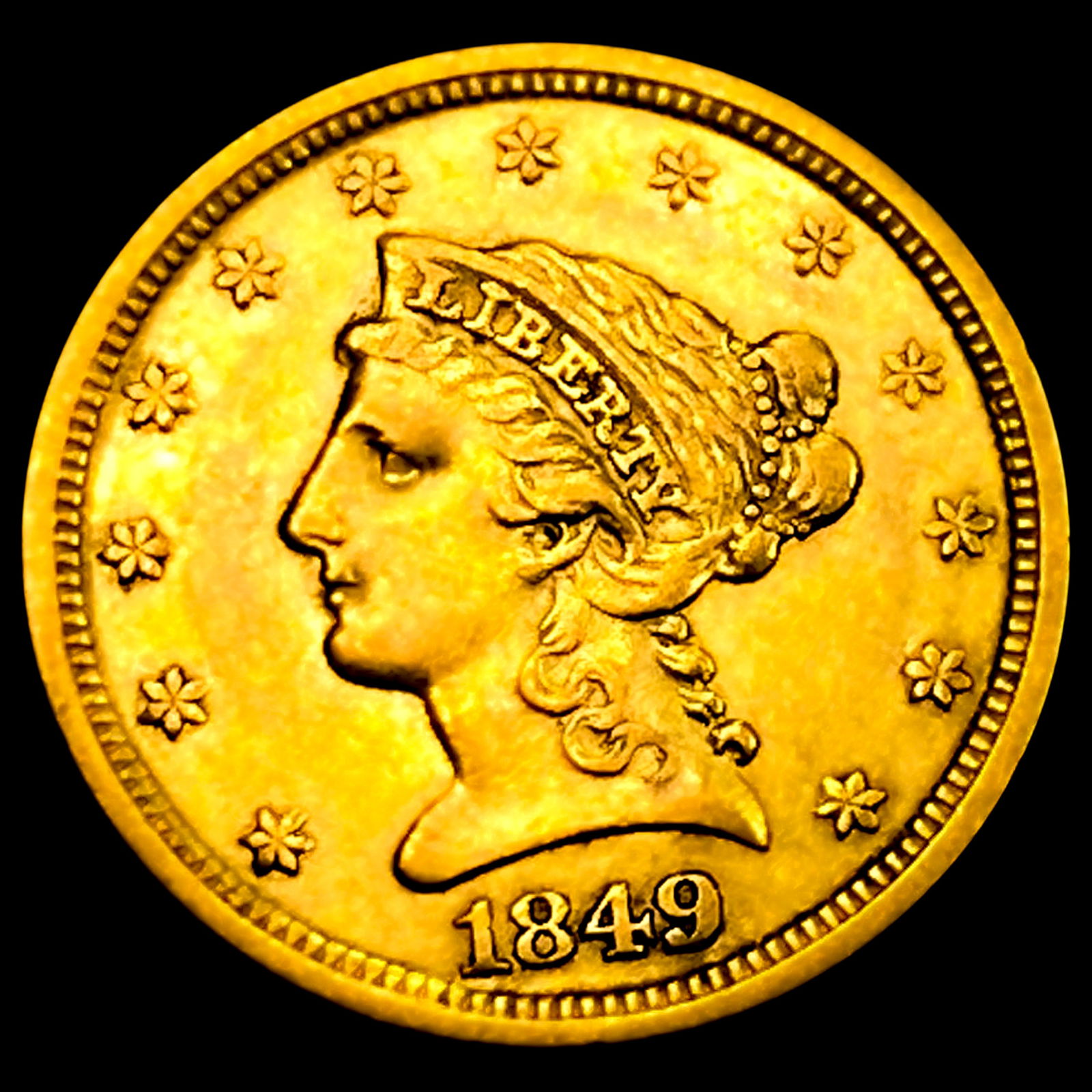1849 $2.50 Gold Quarter Eagle (1 of 2)