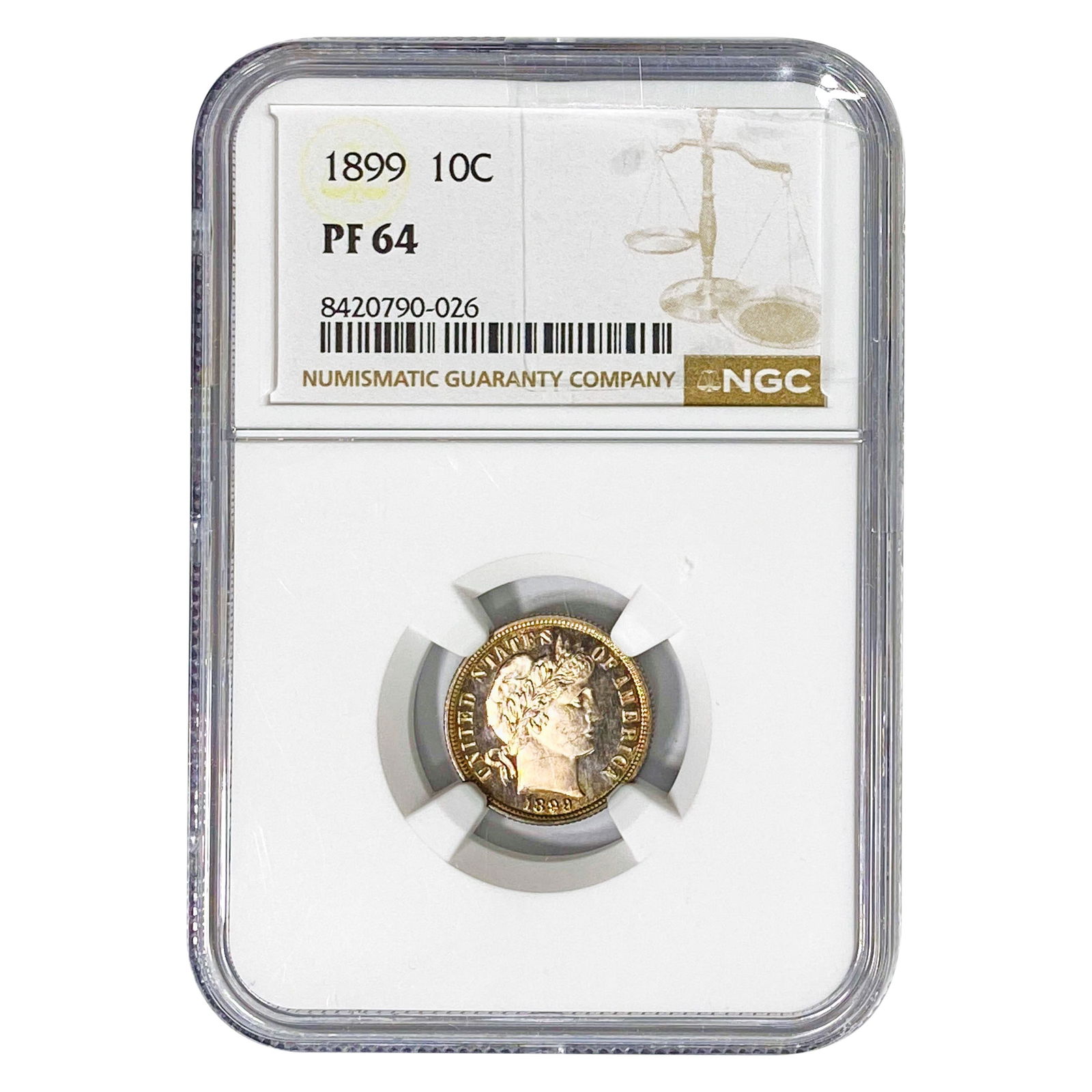 1899 Barber Dime NGC PF64 (1 of 2)