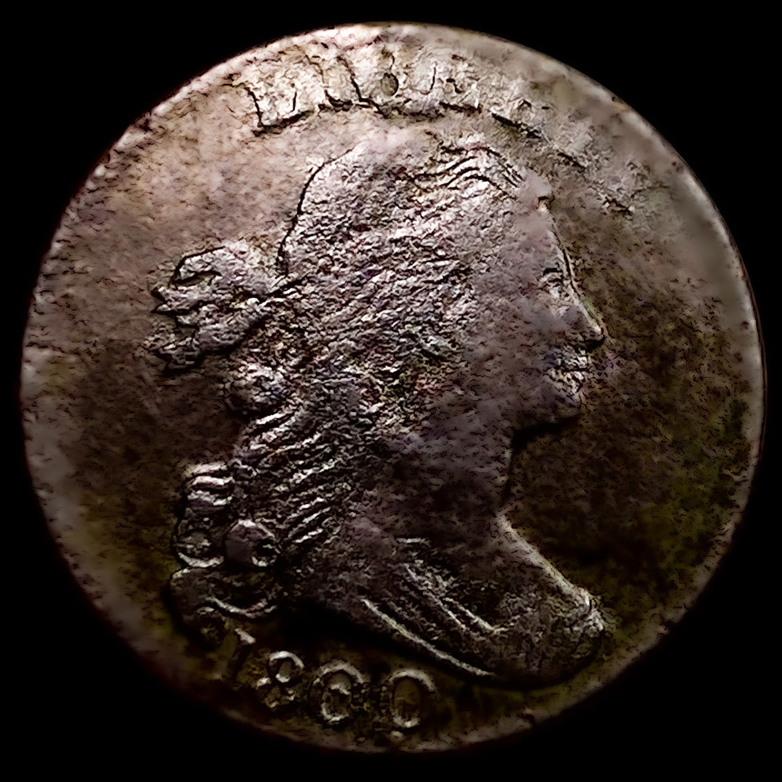 1800/79 Draped Bust Large Cent (1 of 2)