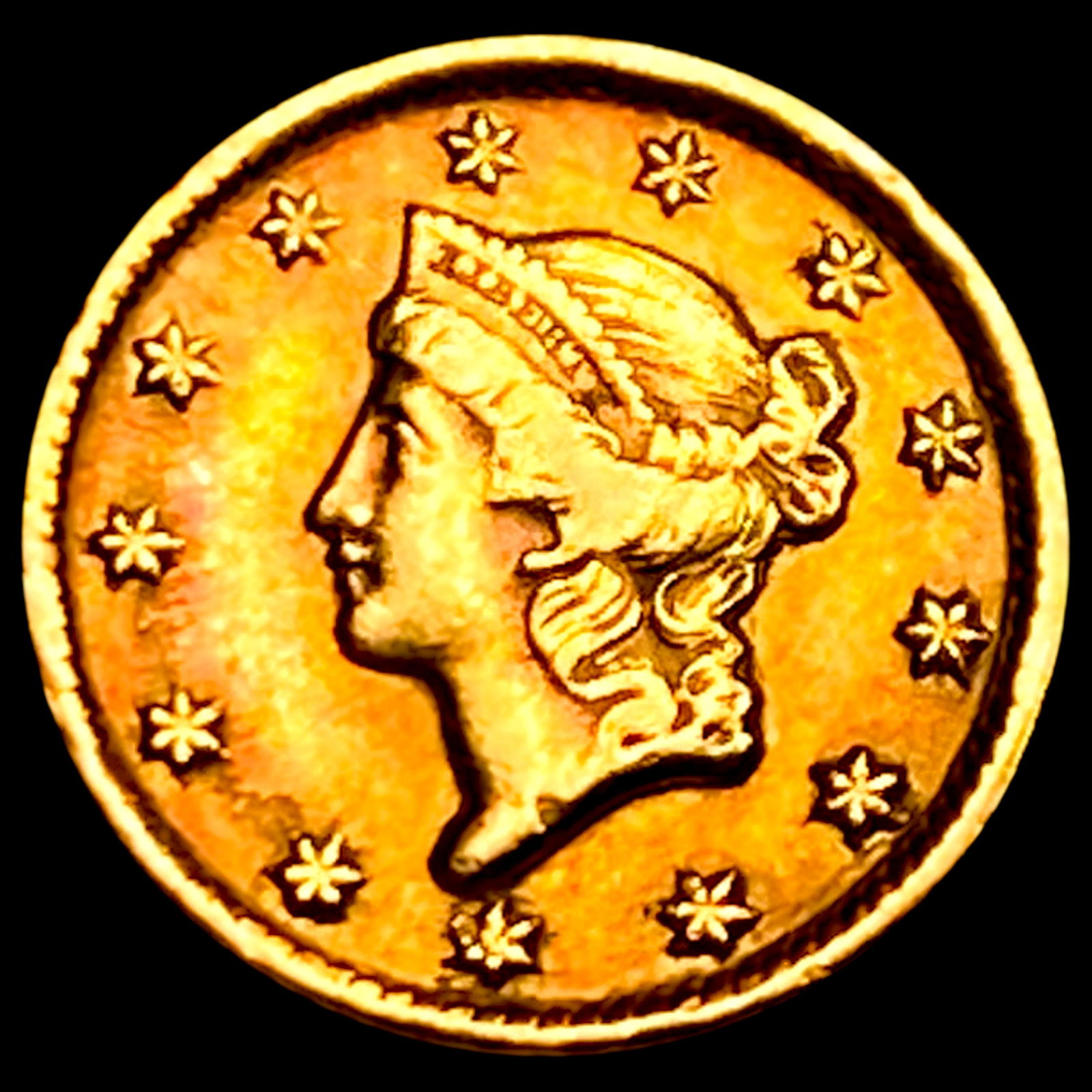 1849-D Rare Gold Dollar: 1849-D Rare Gold Dollar