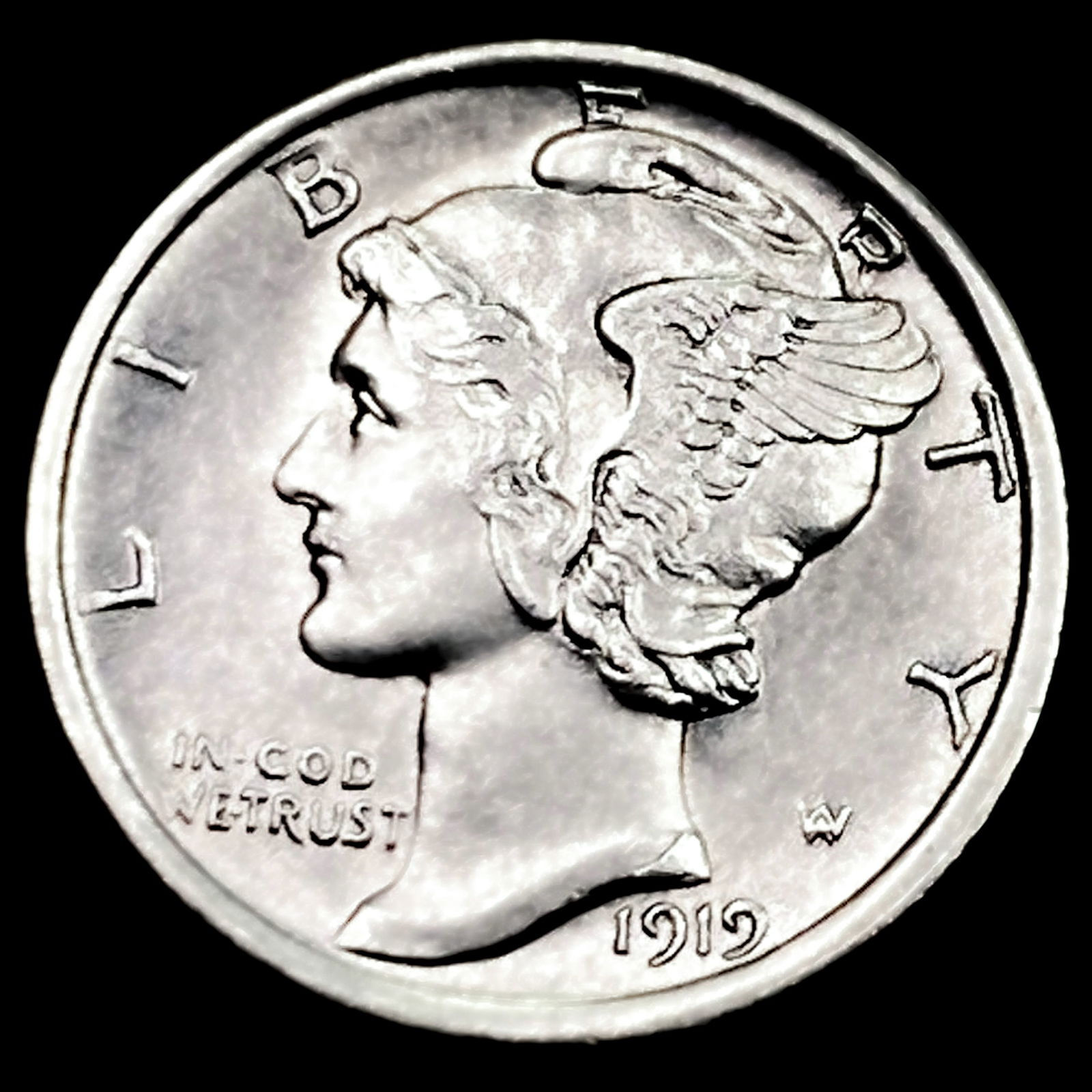 1919-D Mercury Dime: 1919-D Mercury Dime