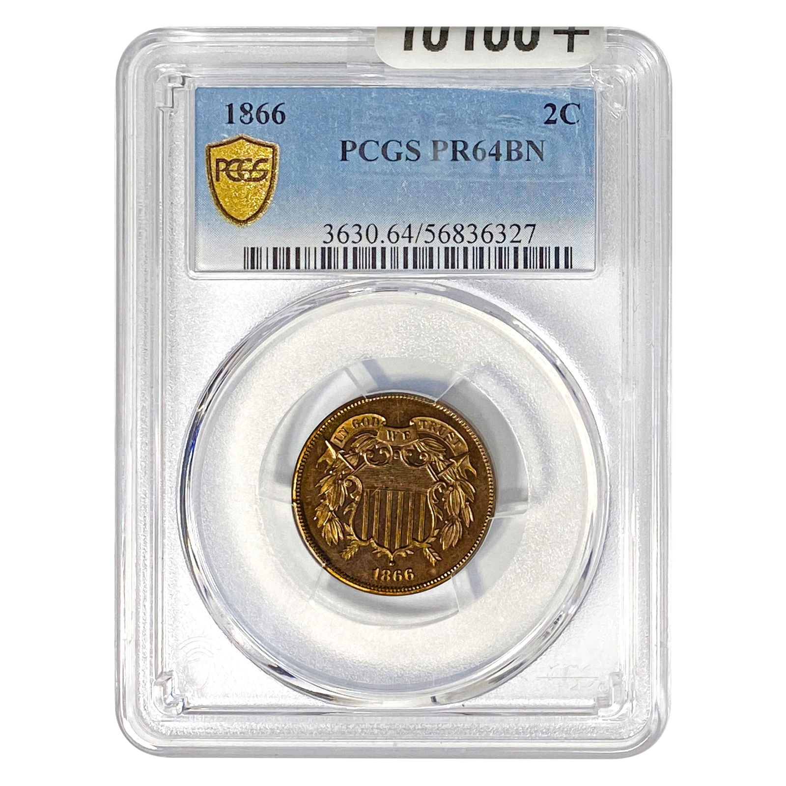 1866 Two Cent Piece PCGS PR64 BN (1 of 2)