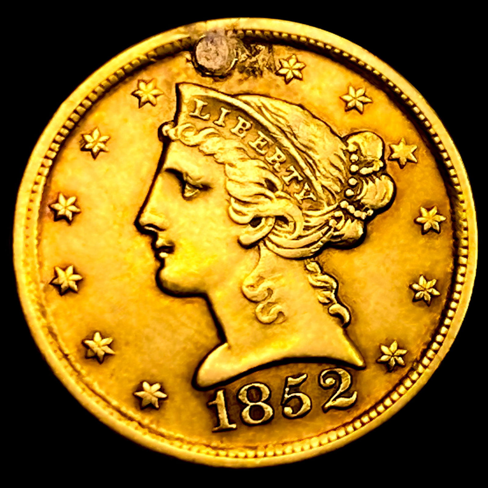 1852-D $5 Gold Half Eagle (1 of 2)