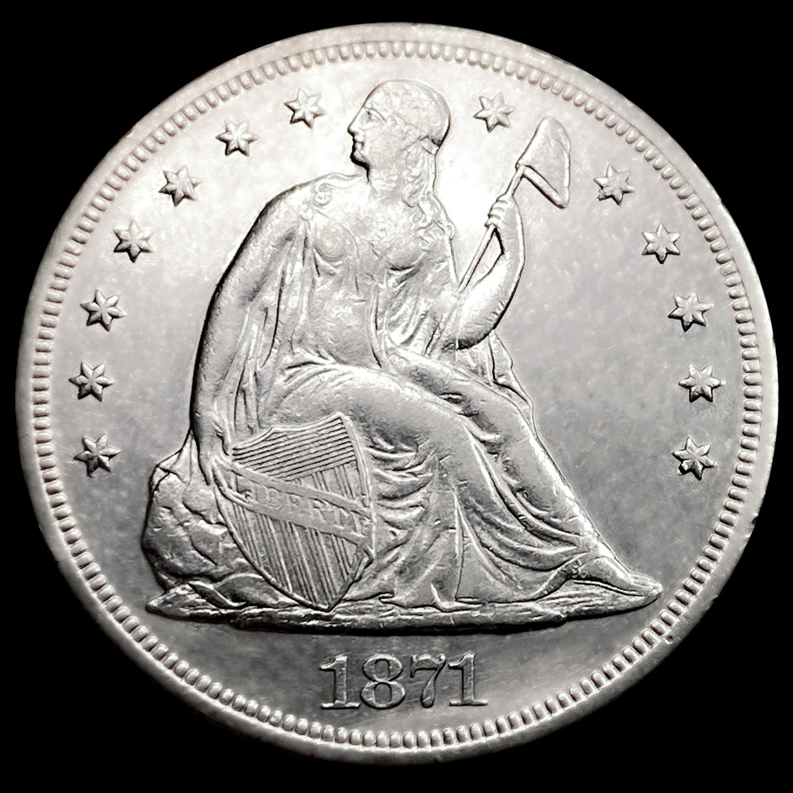 1871 Seated Liberty Dollar (1 of 2)