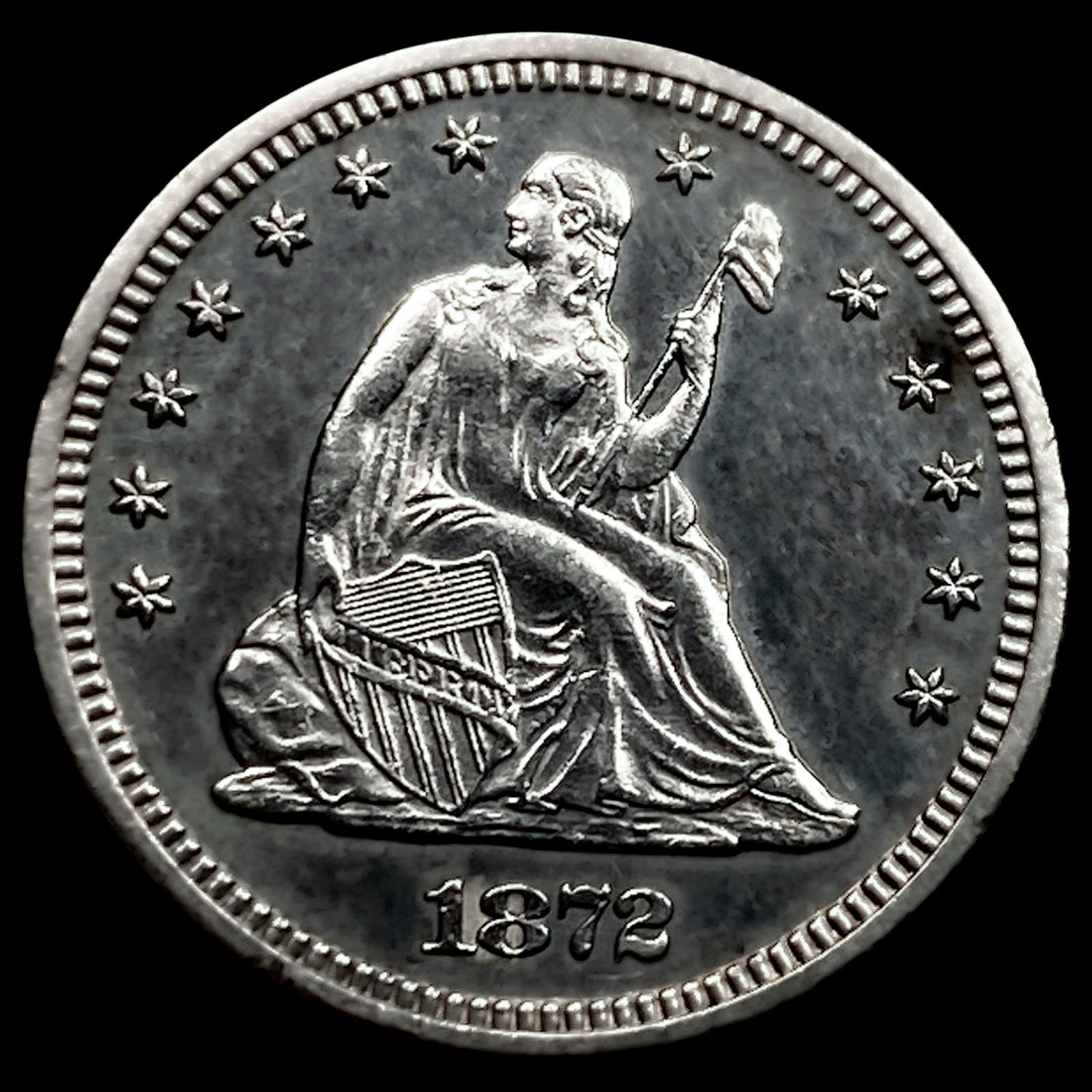 1872 Seated Liberty Quarter (1 of 2)