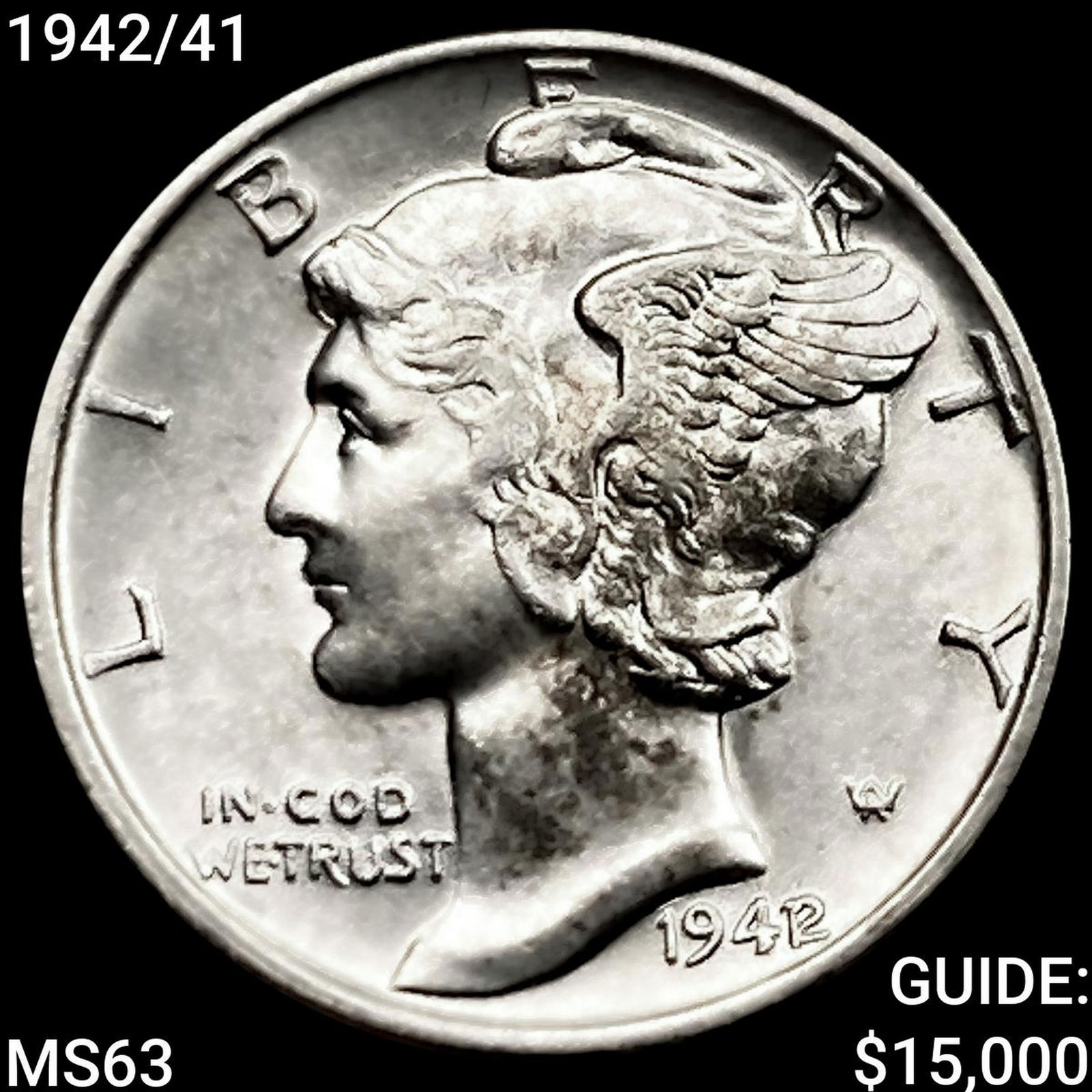 1942/41 Mercury Dime CHOICE BU (1 of 2)