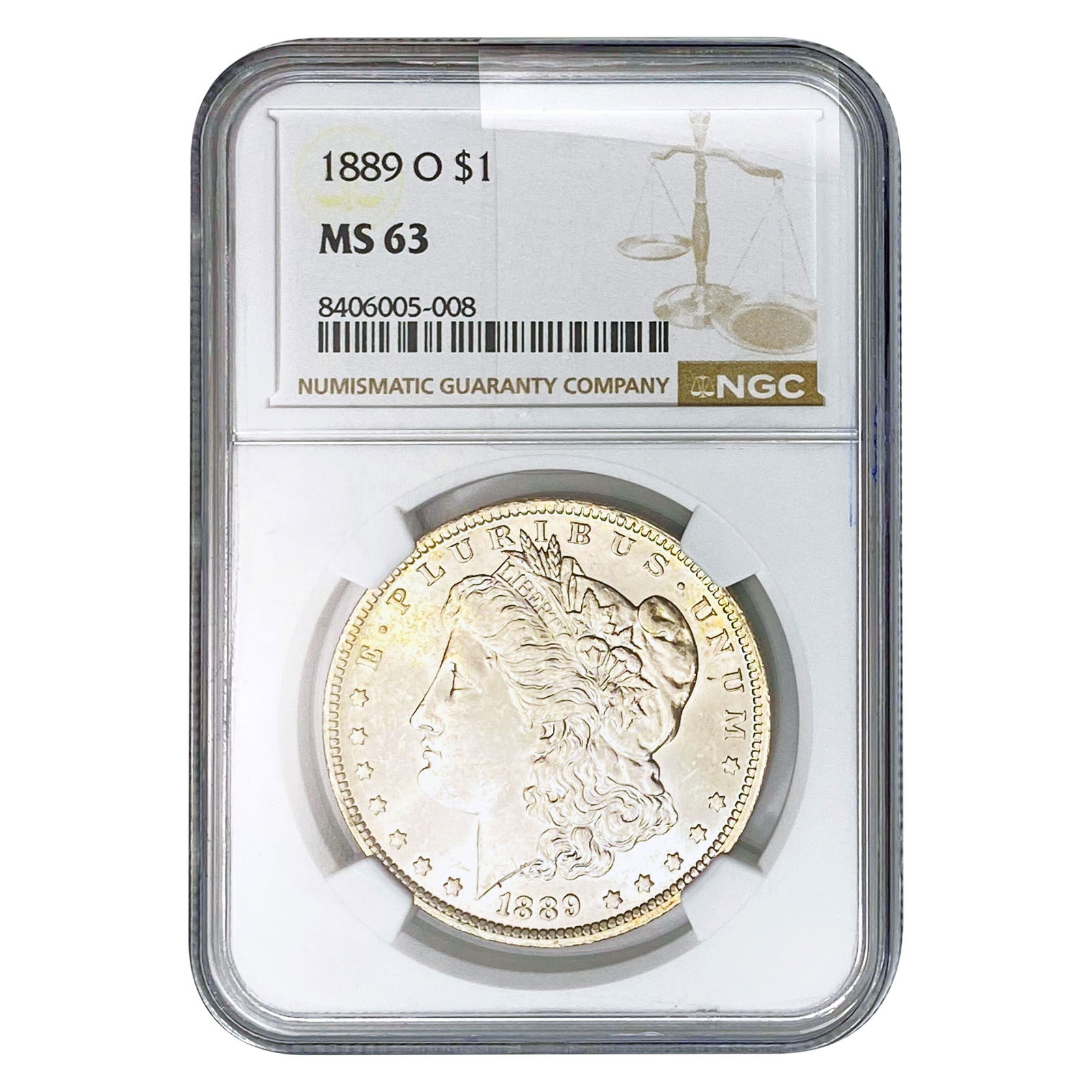 1889-O Morgan Silver Dollar NGC MS63 (1 of 2)