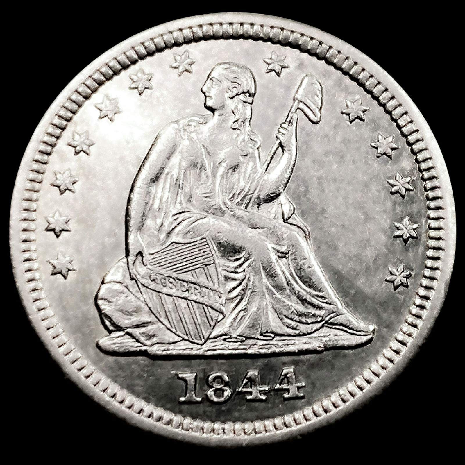 1844-O Seated Liberty Quarter (1 of 2)