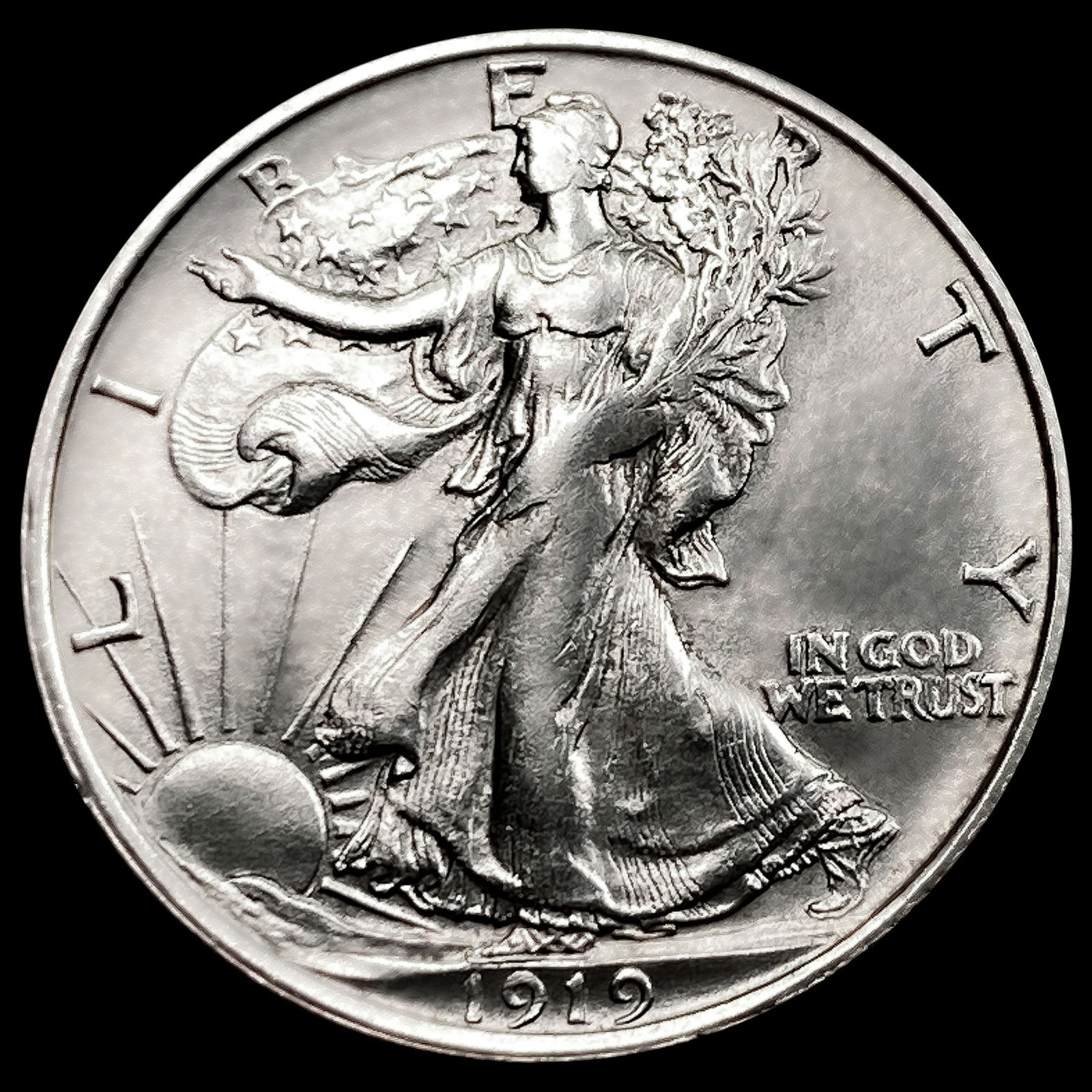 1919-D Walking Liberty Half Dollar (1 of 2)