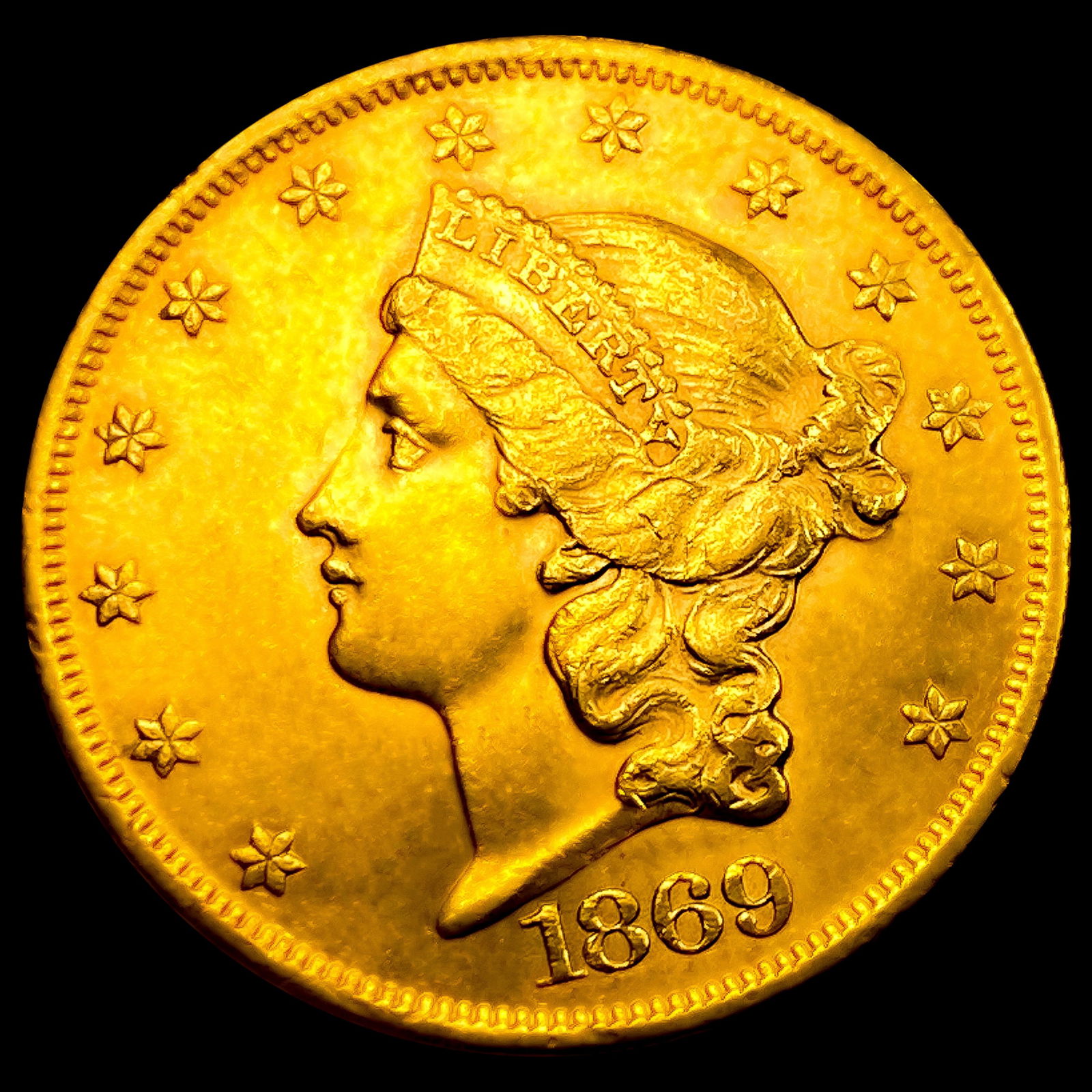 1869 $20 Gold Double Eagle (1 of 2)