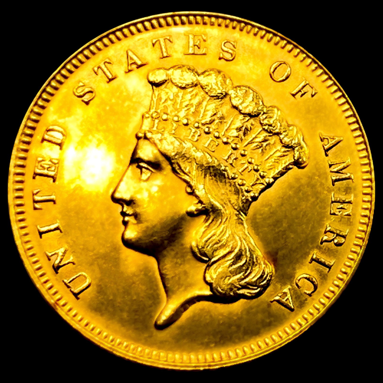 1878 $3 Gold Piece (1 of 2)