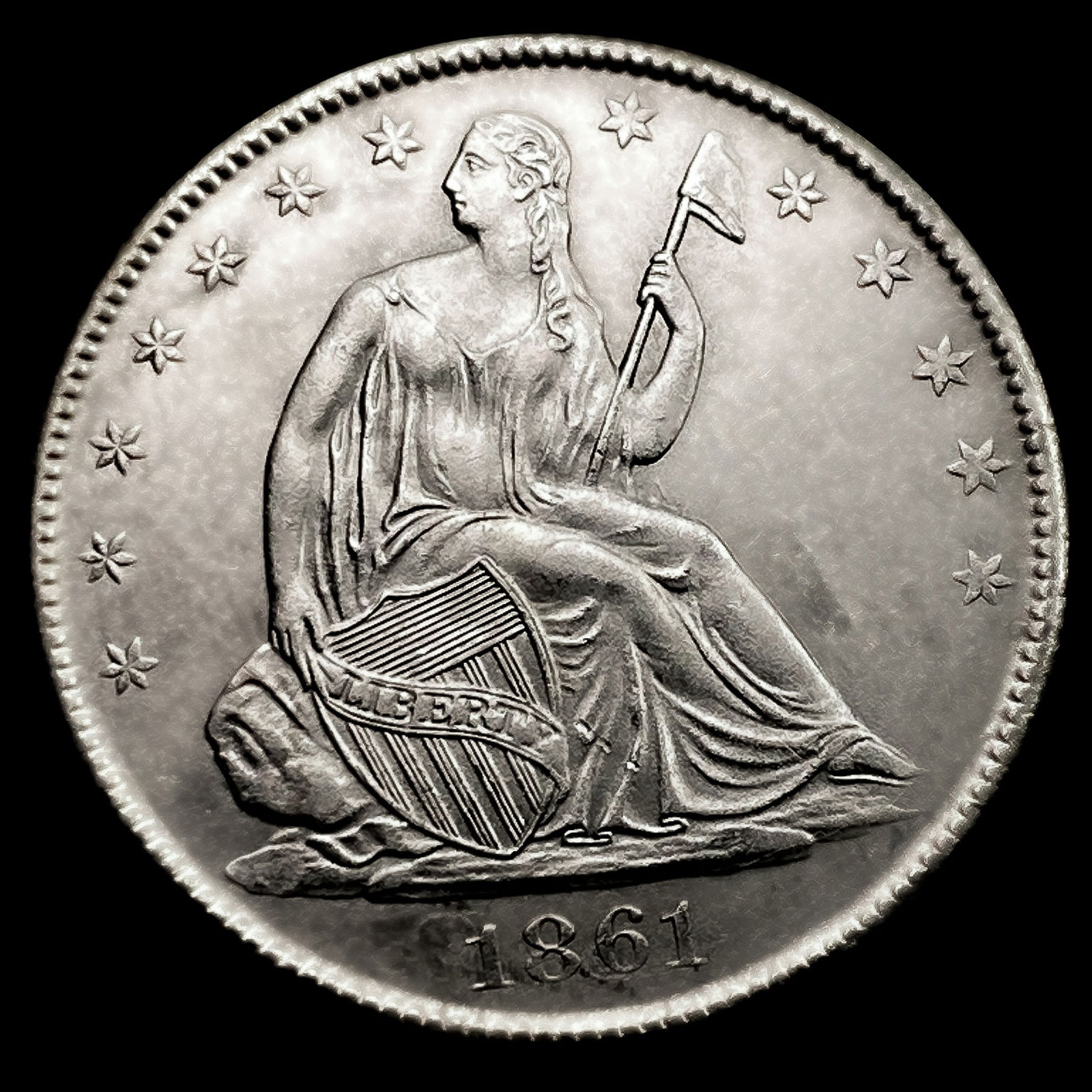 1861-O Seated Liberty Half Dollar (1 of 2)