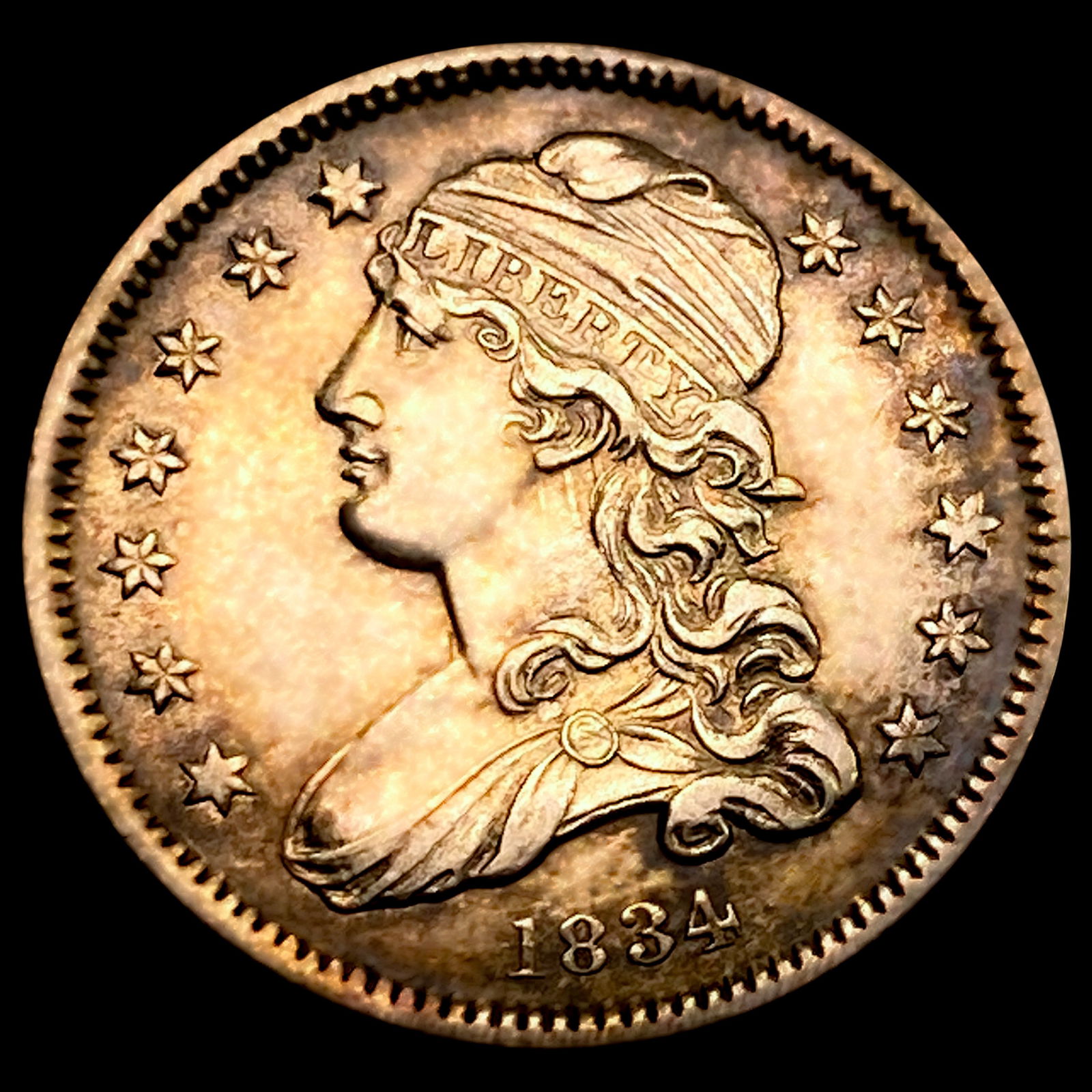 1834 Capped Bust Quarter (1 of 2)