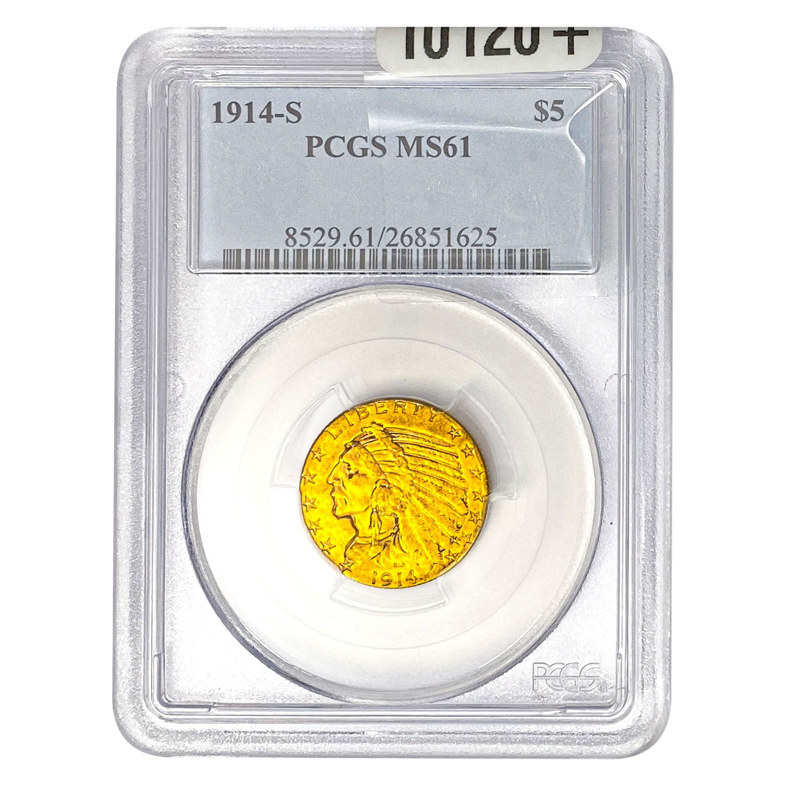 1914-S $5 Gold Half Eagle PCGS MS61 (1 of 2)