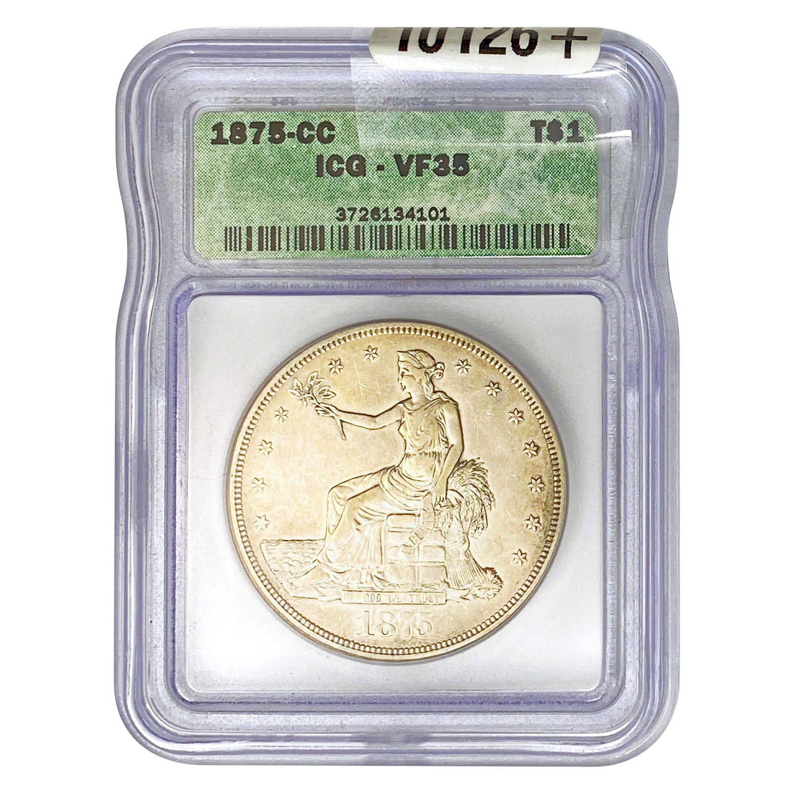 1875-CC Silver Trade Dollar ICG VF35 (1 of 2)